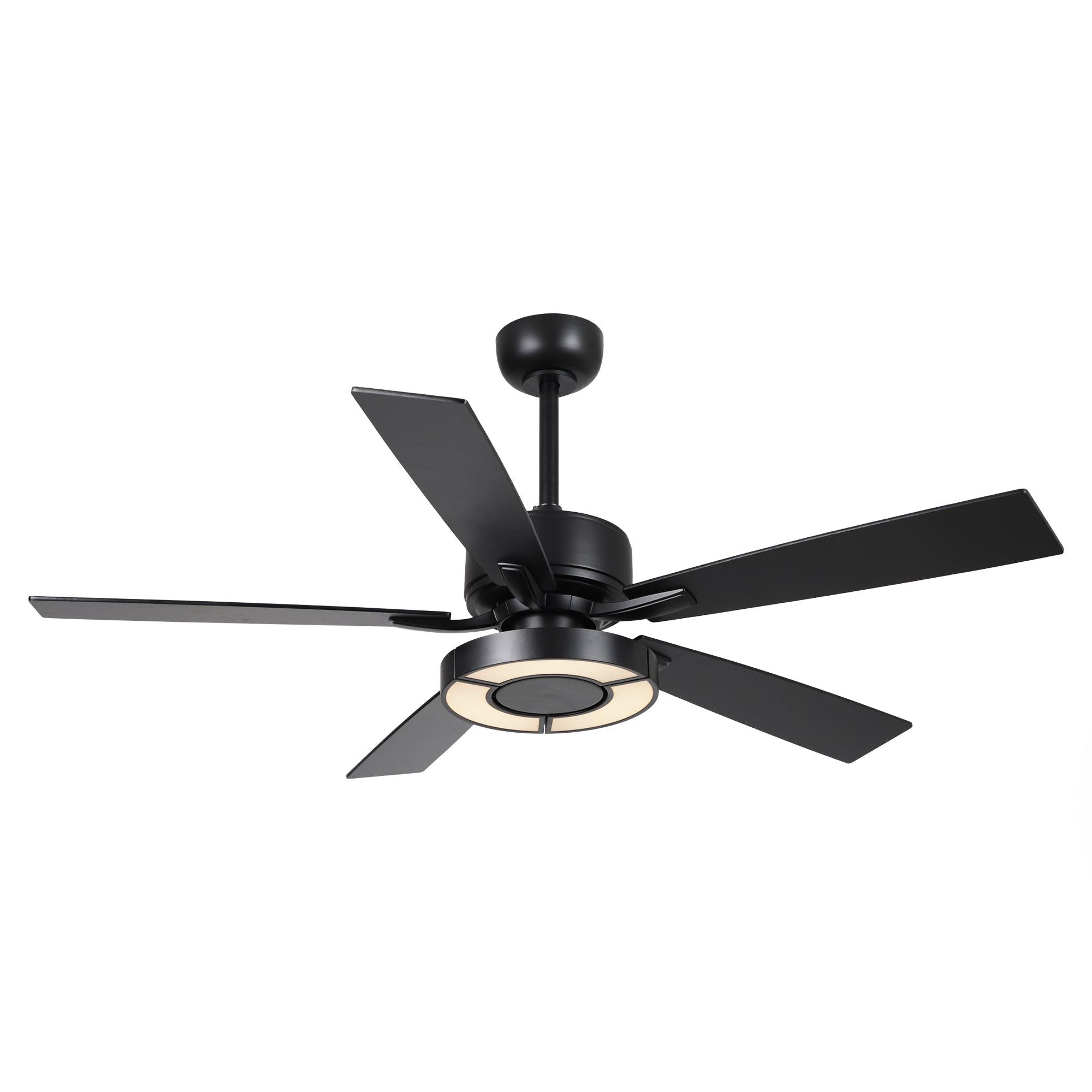 52" Vendome Industrial DC Motor Downrod Mount Reversible Ceiling Fan with Lighting and Remote Control