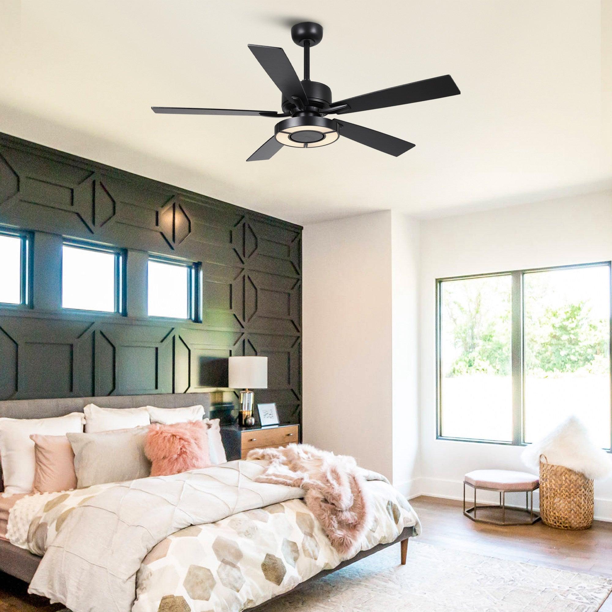 52" Vendome Industrial DC Motor Downrod Mount Reversible Ceiling Fan with Lighting and Remote Control
