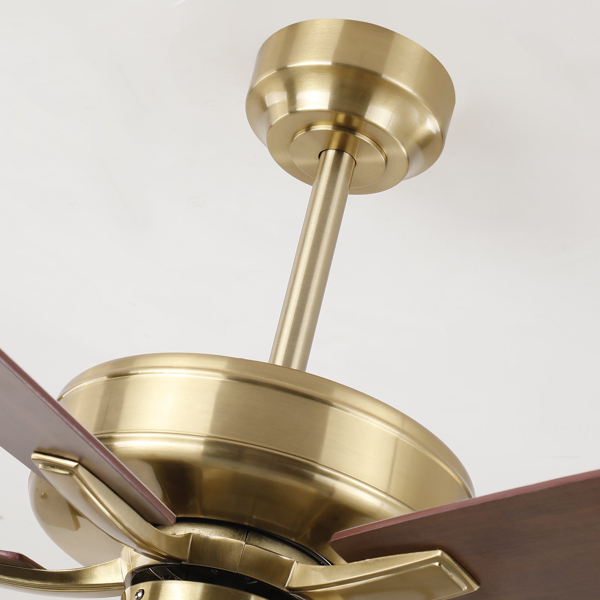 52 Inch Boyd Antique-bronze Golden Downrod Mount RGB LED Smart Fan