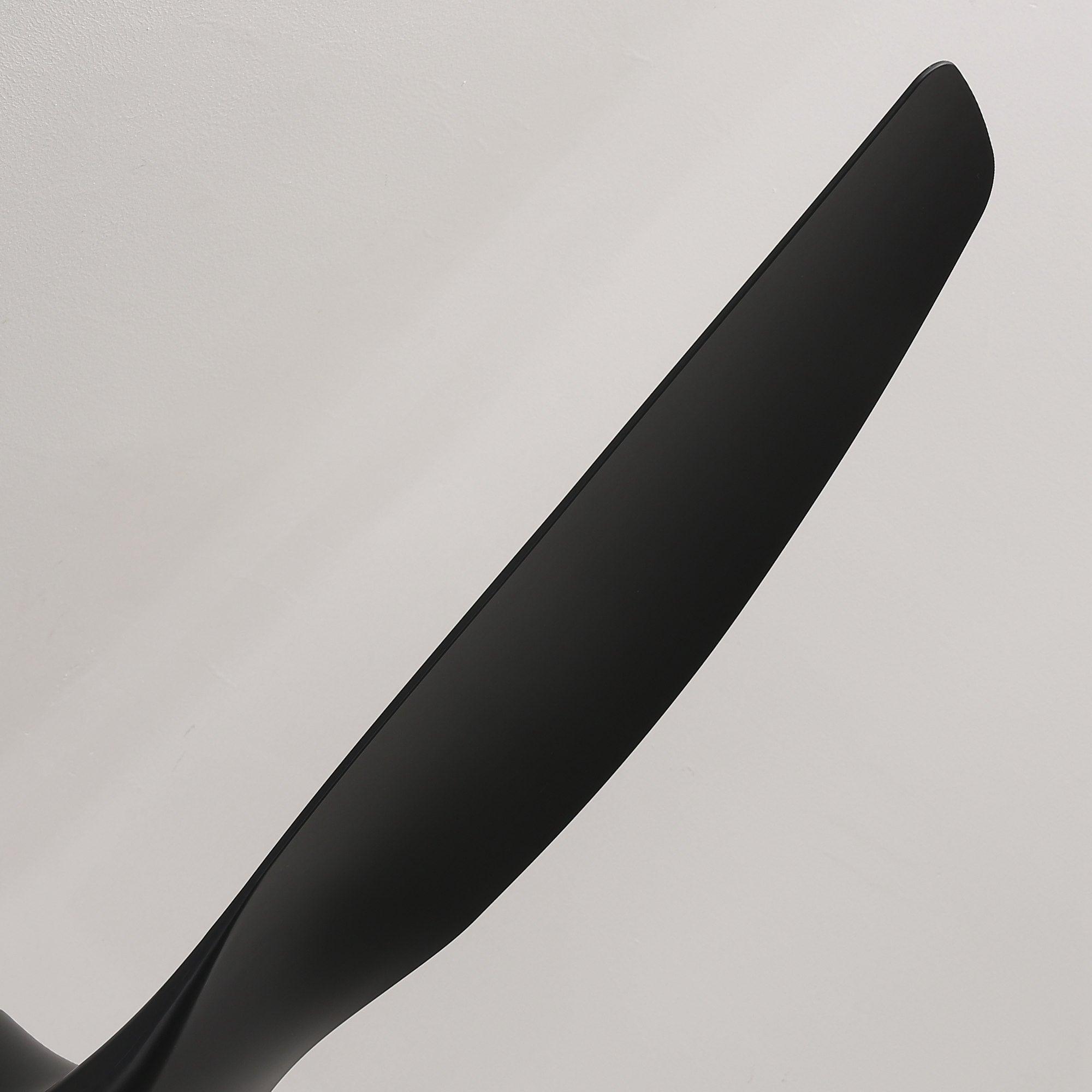 Ventilador inteligente moderno de 52" con motor de CC, 3 aspas y montaje en varilla con luz LED