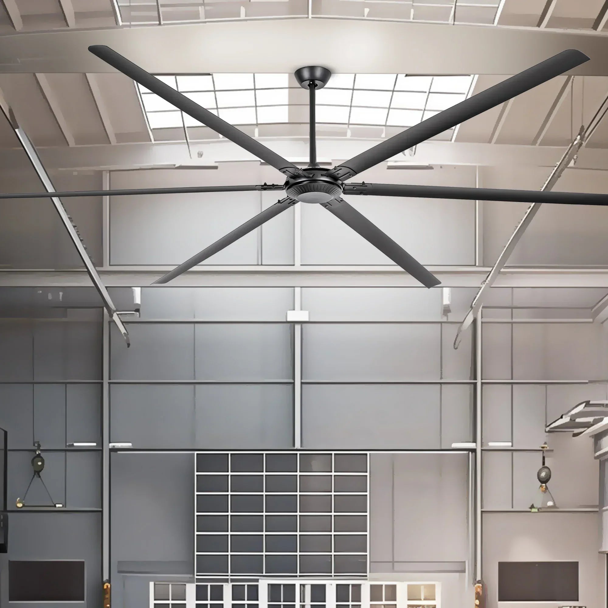 120 Inch HVLS Fan Jupiter Industrial Aluminum Extra Large Ceiling Fan with Remote Control