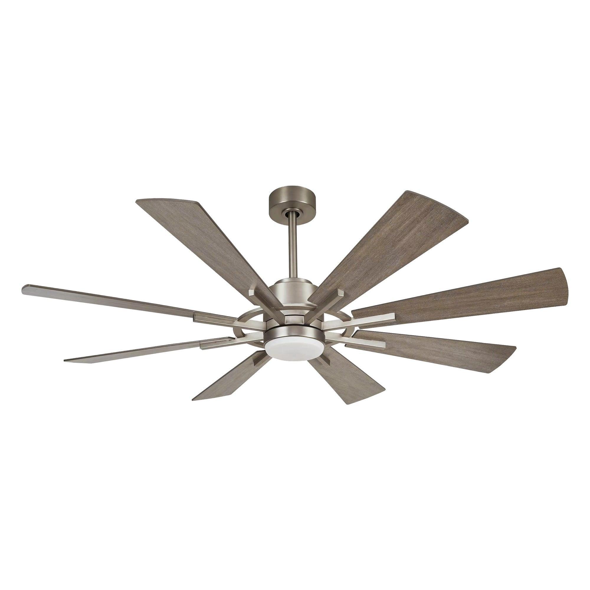 60" Oretha Windmill 8 Blade Led Indoor Oil Rubbed Bronze Ceiling Fan With Remote And Light Kit Included