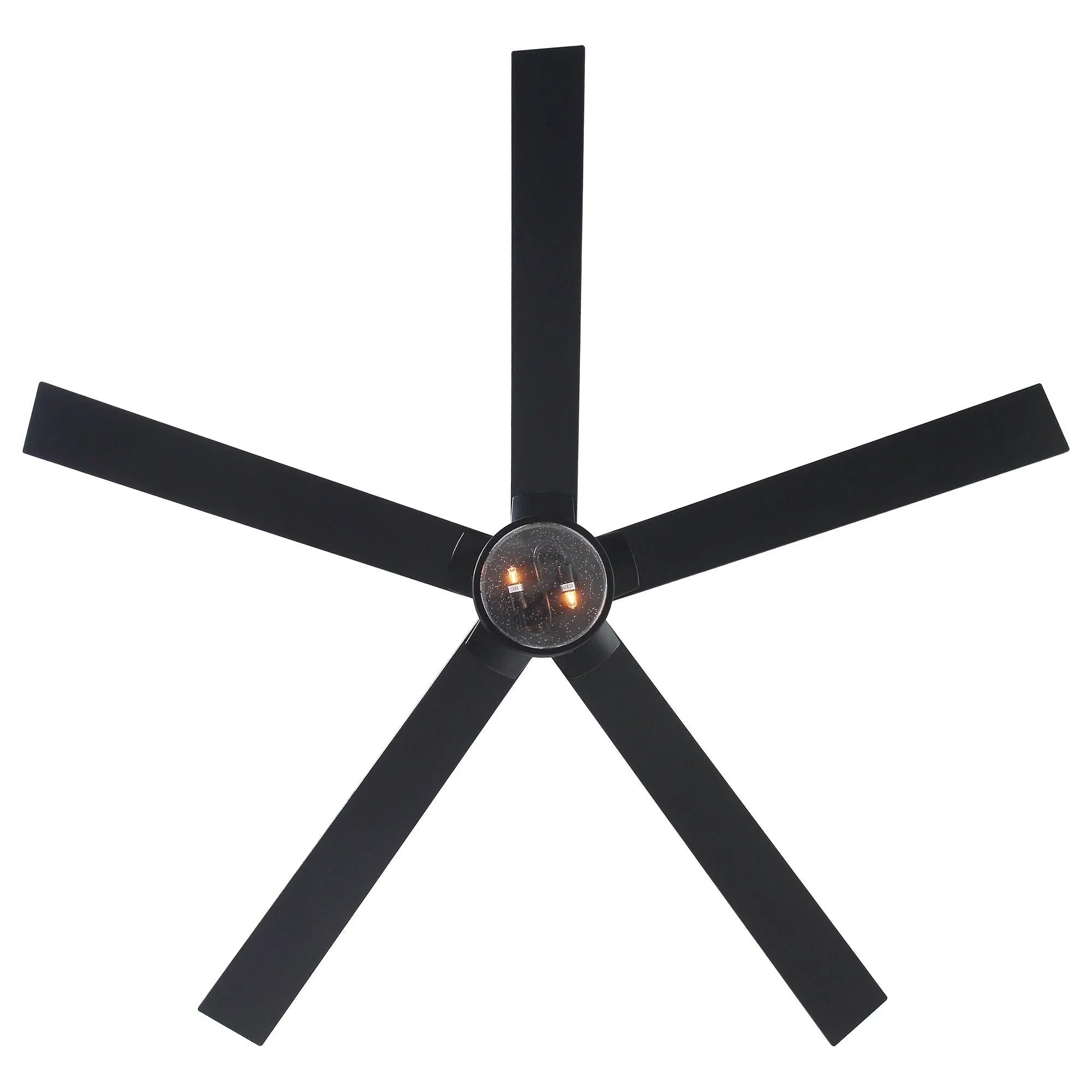 65" Modern DC Motor Downrod Mount Reversible Ceiling Fan with Lighting And Remote Control