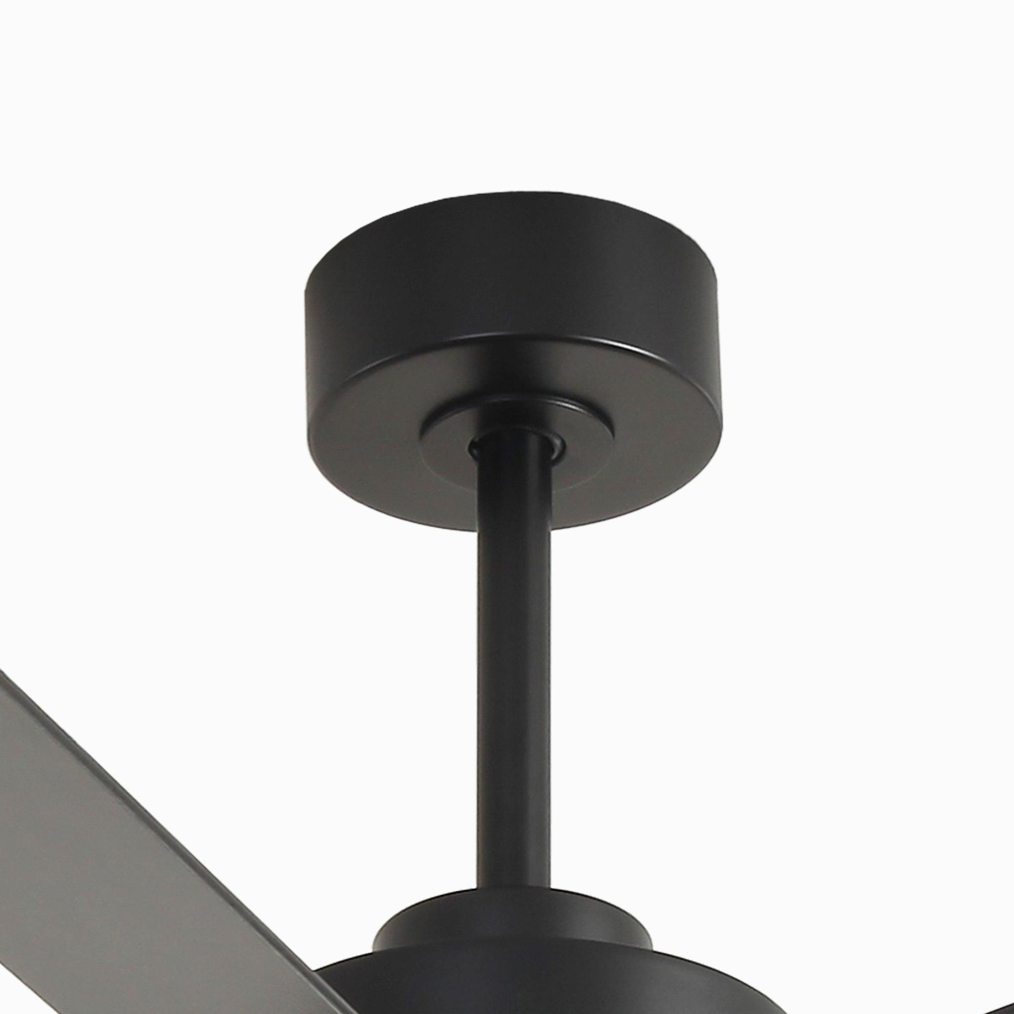 65" Modern DC Motor Downrod Mount Reversible Ceiling Fan With Lighting And Remote Control