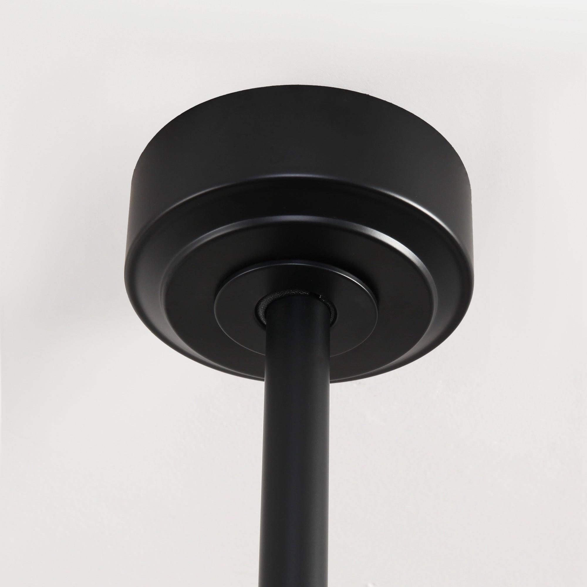 Ventilador de techo moderno Teresa de 65 pulgadas con aspas de doble cara, control remoto y luz LED.