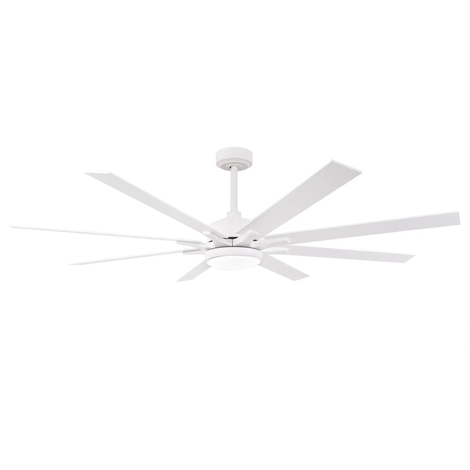 65 Inch Teresa Modern Double-sided Blades Ceiling Fan with Remote Control and LED Light