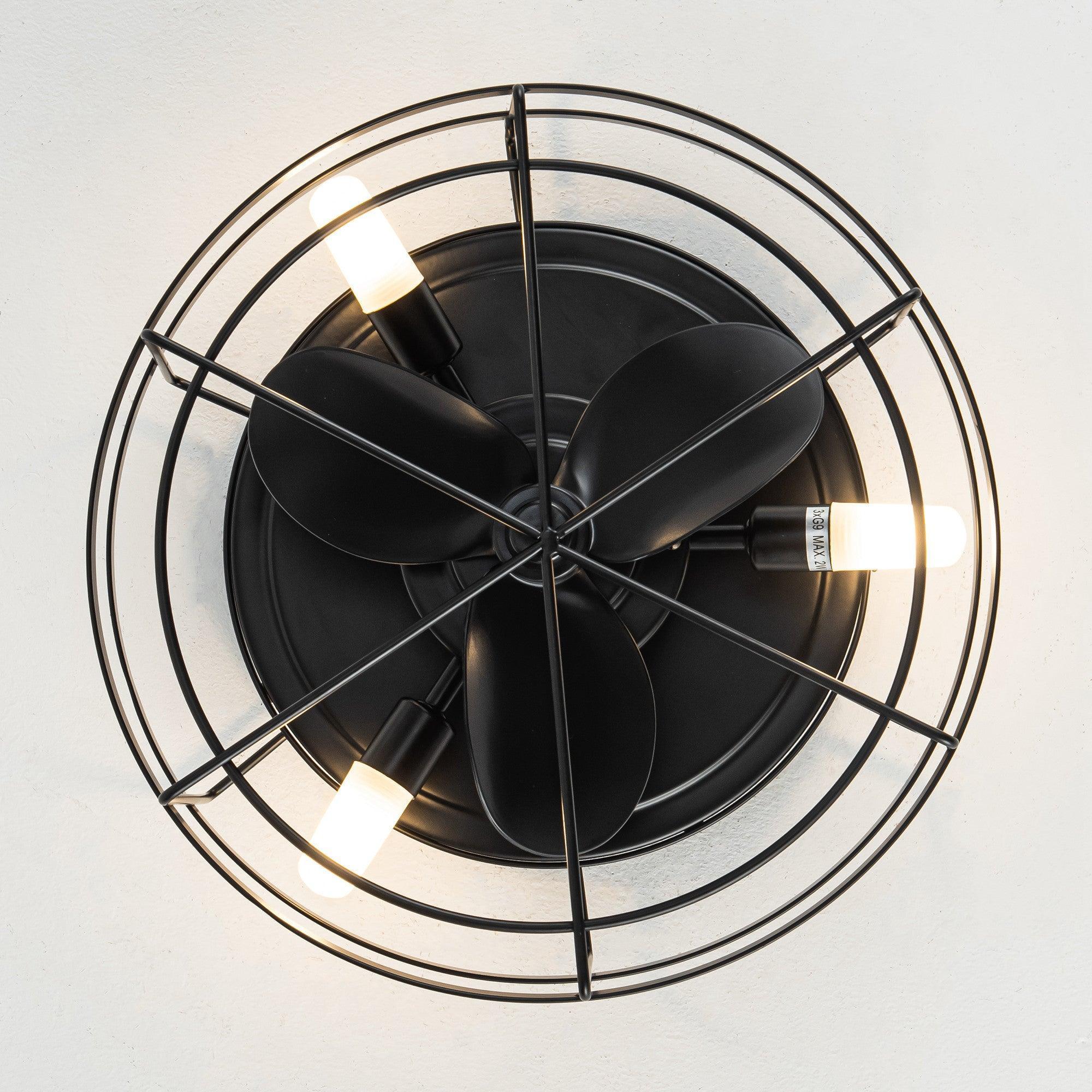 13 "Madurai Granja Flush Mount Reversible Ventilador de Techo con Iluminación y Control Remoto
