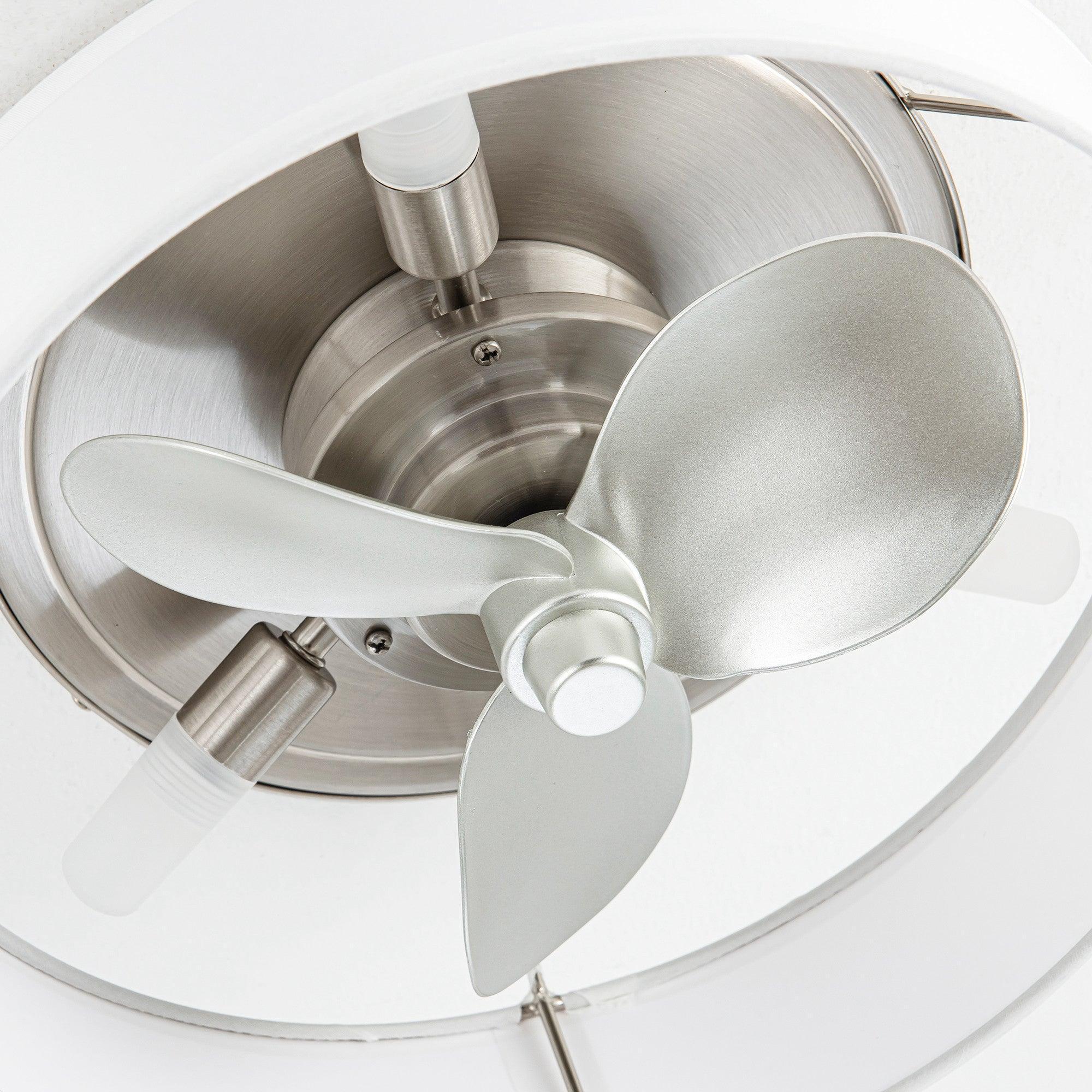 Ventilador de techo moderno Vaczon de 13" con montaje empotrado