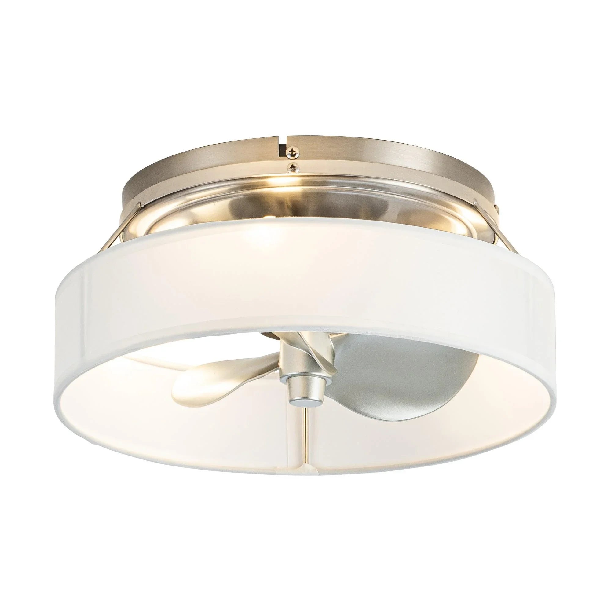 Ventilador de techo moderno Vaczon de 13" con montaje empotrado