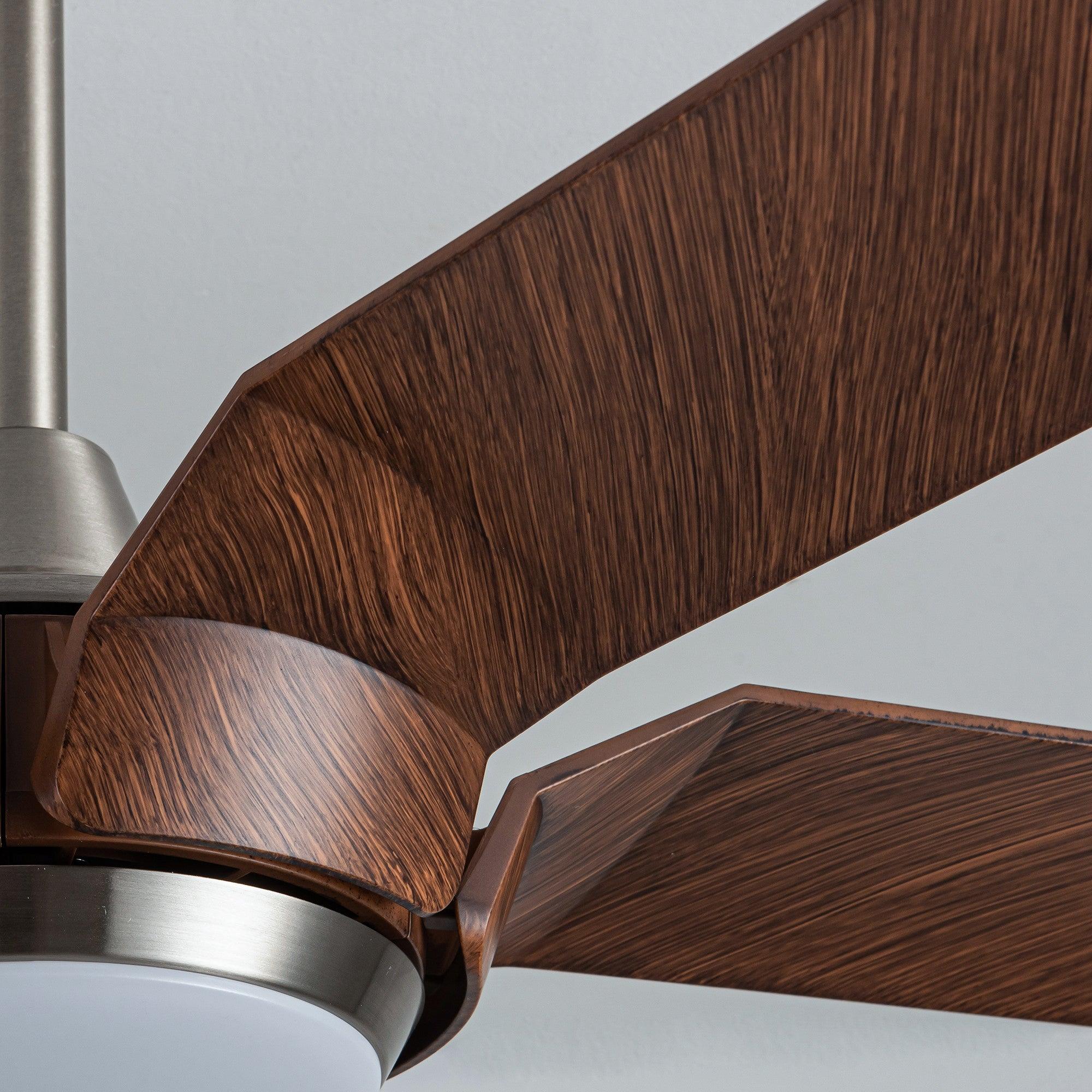 Ventilador de techo Fury Farmhouse de 65" con motor de CC, montaje en varilla, iluminación y control remoto