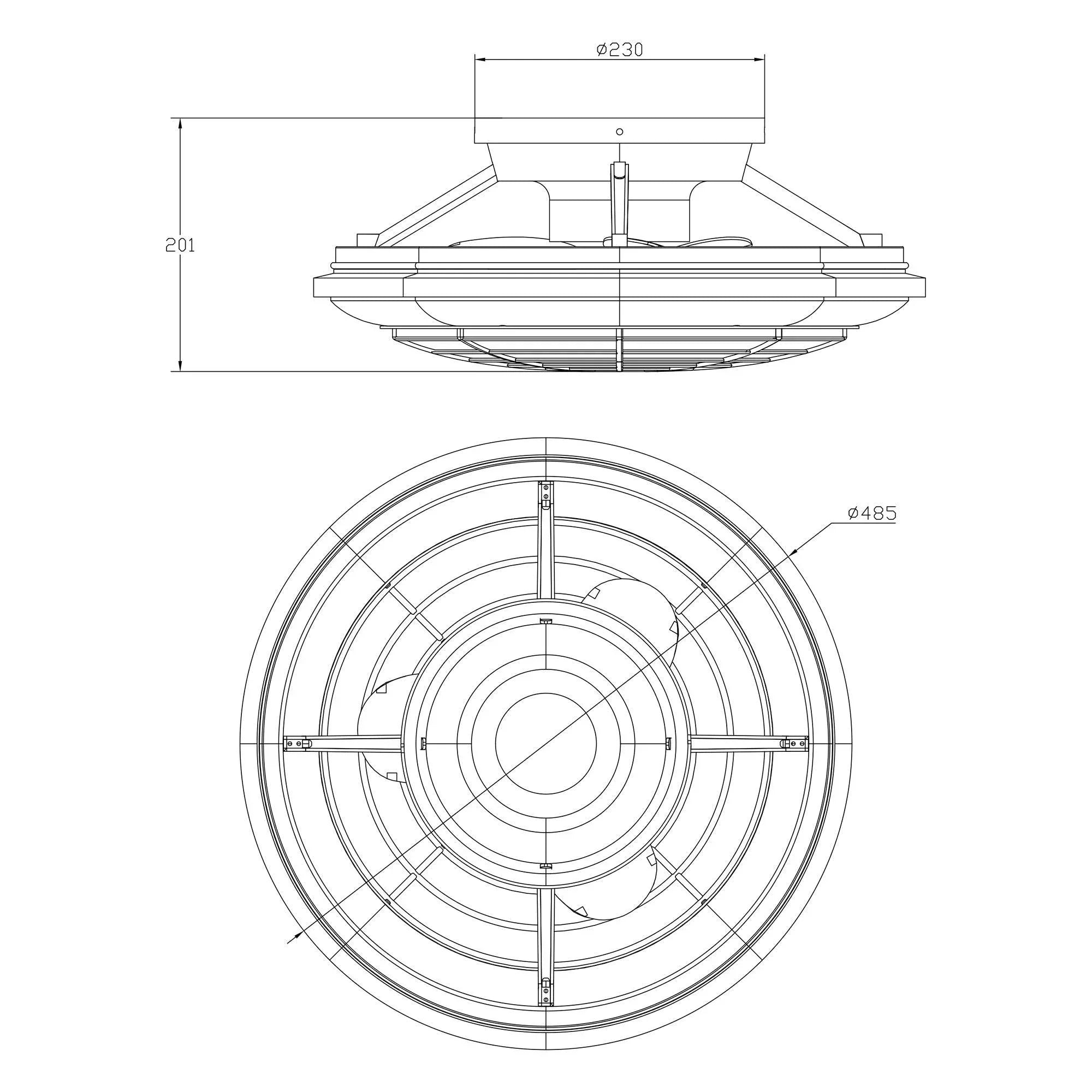 20" Ikon Modern DC Motor Flush Mount Reversible Ceiling Fan with Lighting and Remote Control