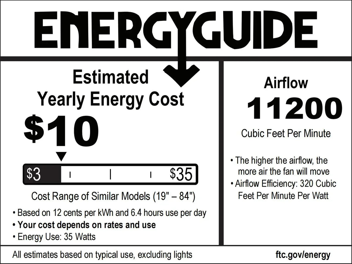 84 Inch 100 Inch Silent Storm Extra Large Ceiling Fan with Remote Control