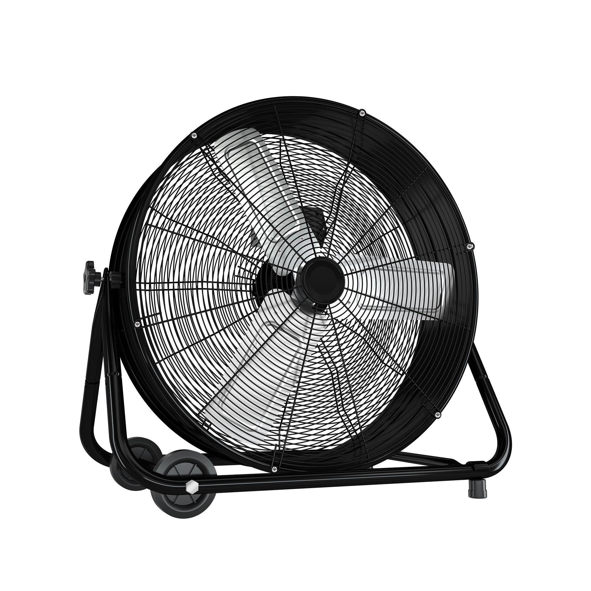 27.5 Inch 3-Speed High Velocity Indoor / Outdoor Industrial Drum Fan with Wheel