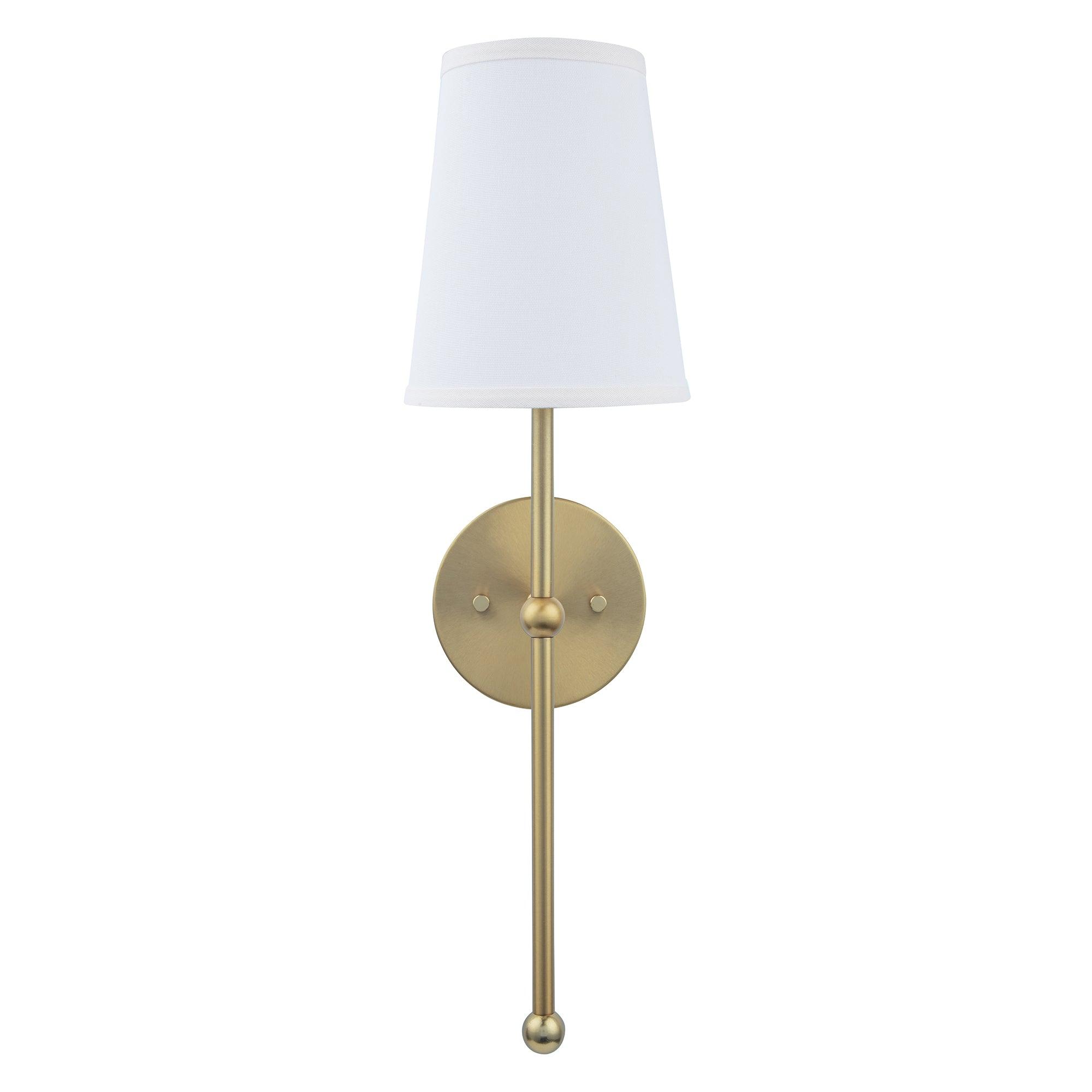 Finley 1-Light Satin Gold Dimmable Bathroom Wall Sconce