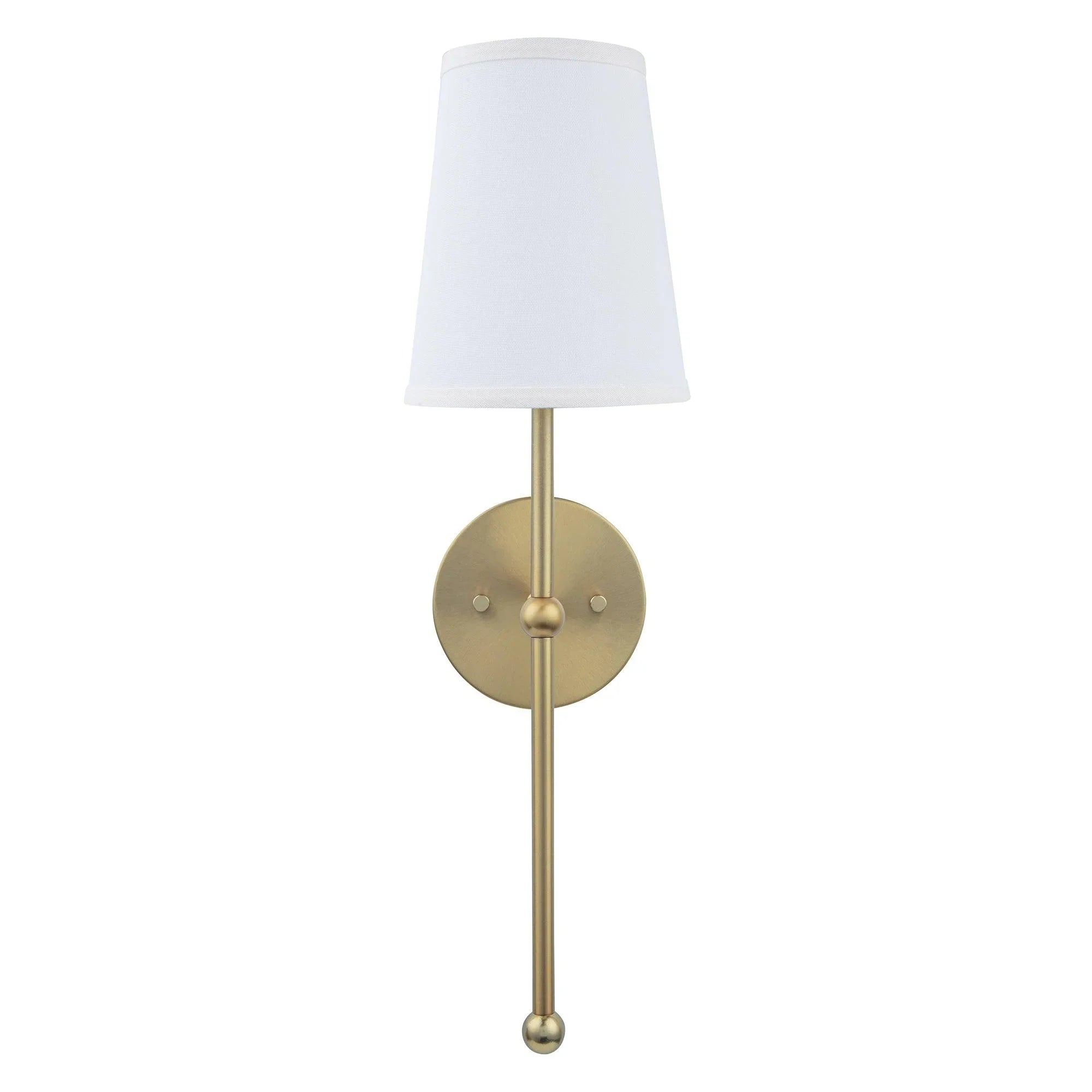 Aplique de pared para baño Finley de 1 luz, regulable, en dorado satinado