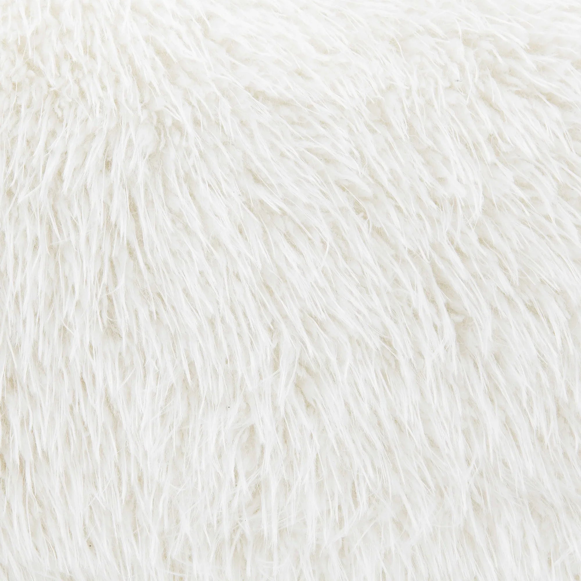 84 Inch Darwen Modern Faux Fur Sofa with Ball Pillow for Living Room