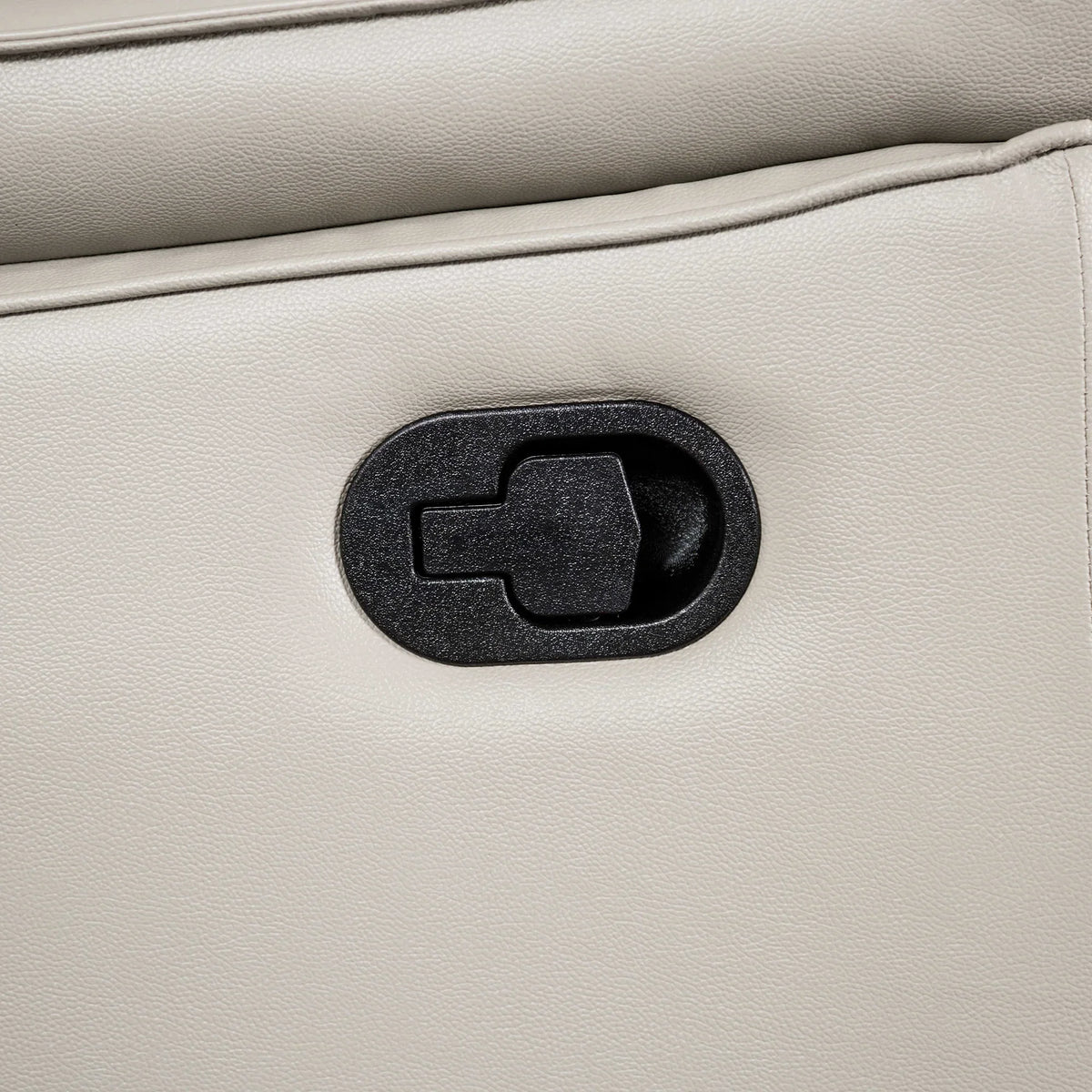 Bienne 38.5 Inch Leather Match Manual Recliner Chair