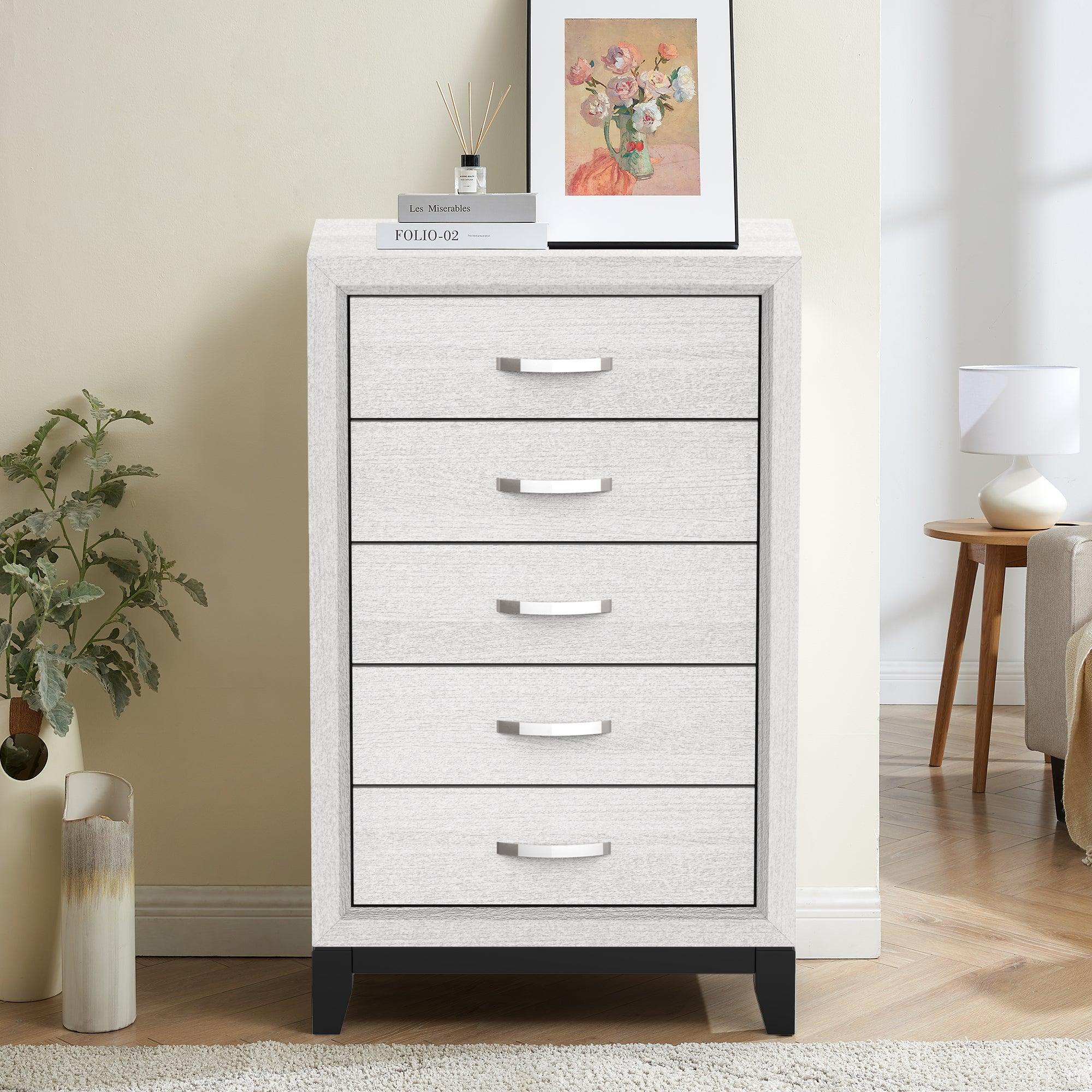 Contemporary 31" Chest with 5-Drawer for Bedroom, Livingroom