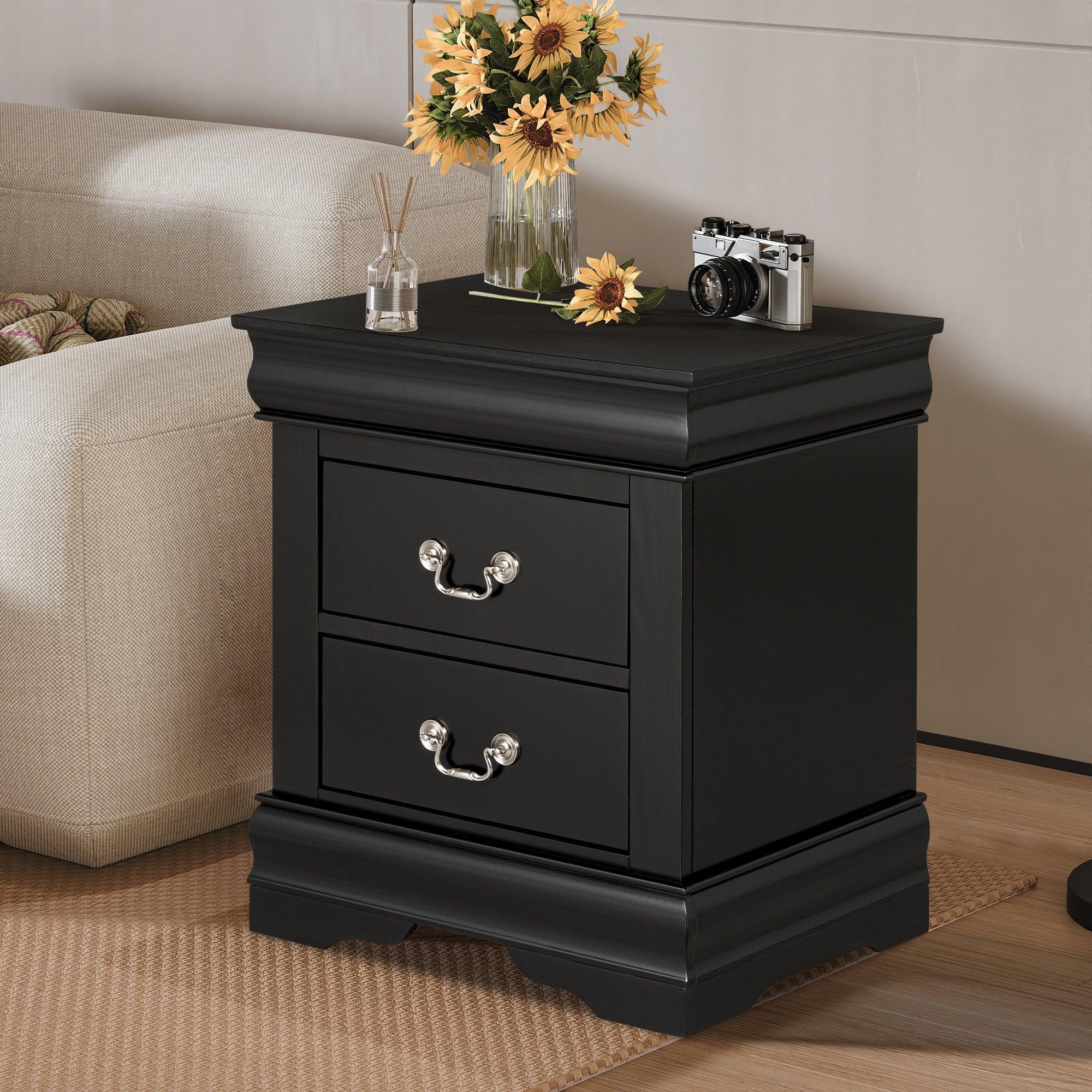 Mesita de noche Louis Philippe de Furniture of America