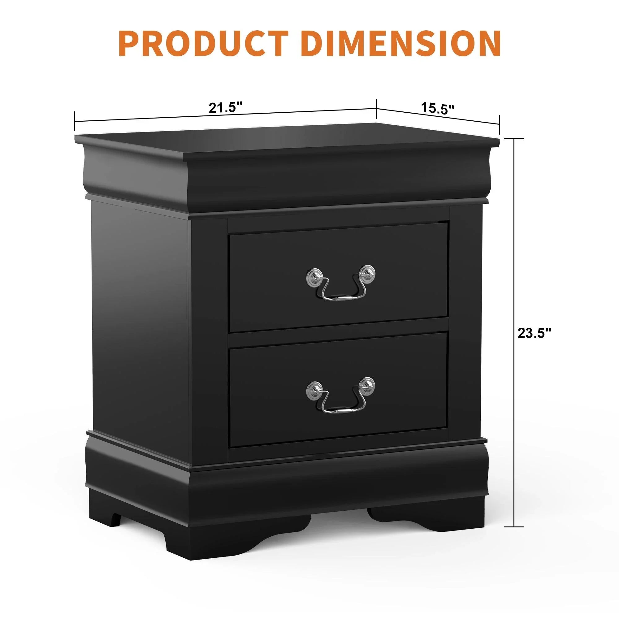 Mesita de noche Louis Philippe de Furniture of America