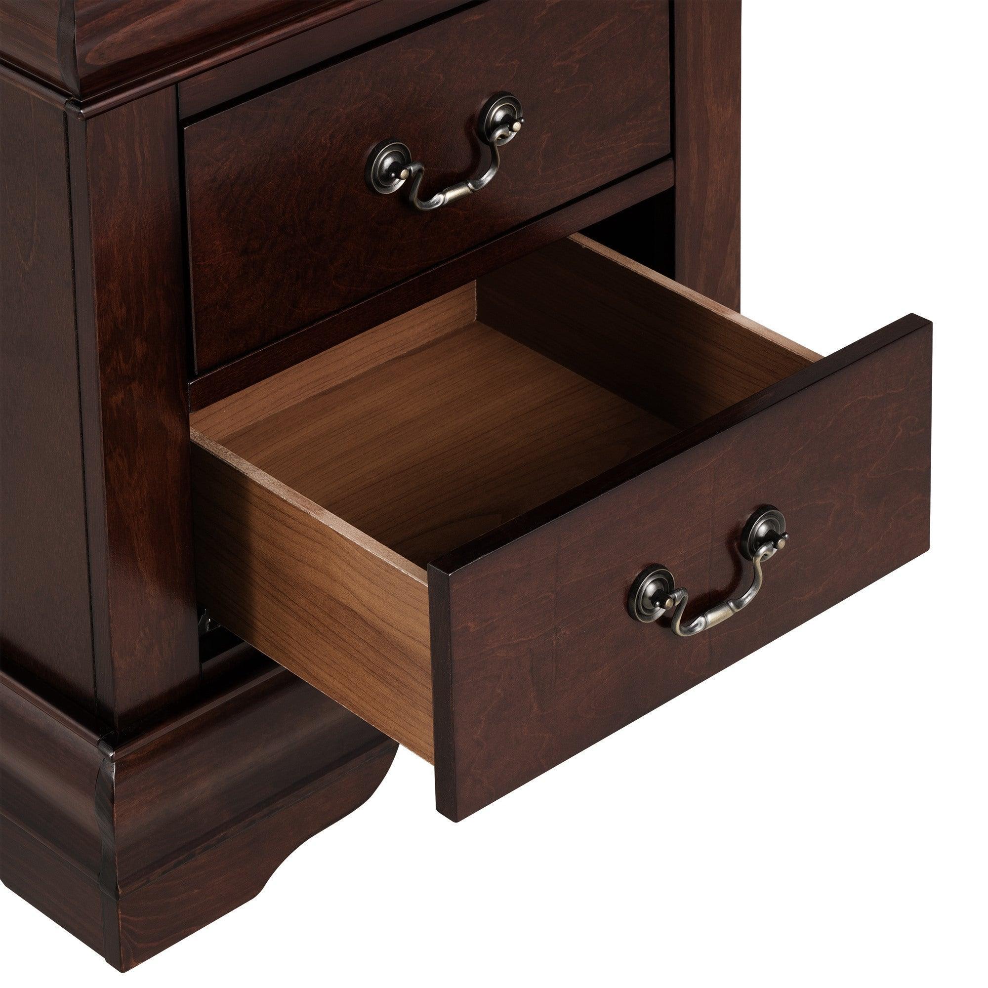 Mesita de noche Louis Philippe de Furniture of America