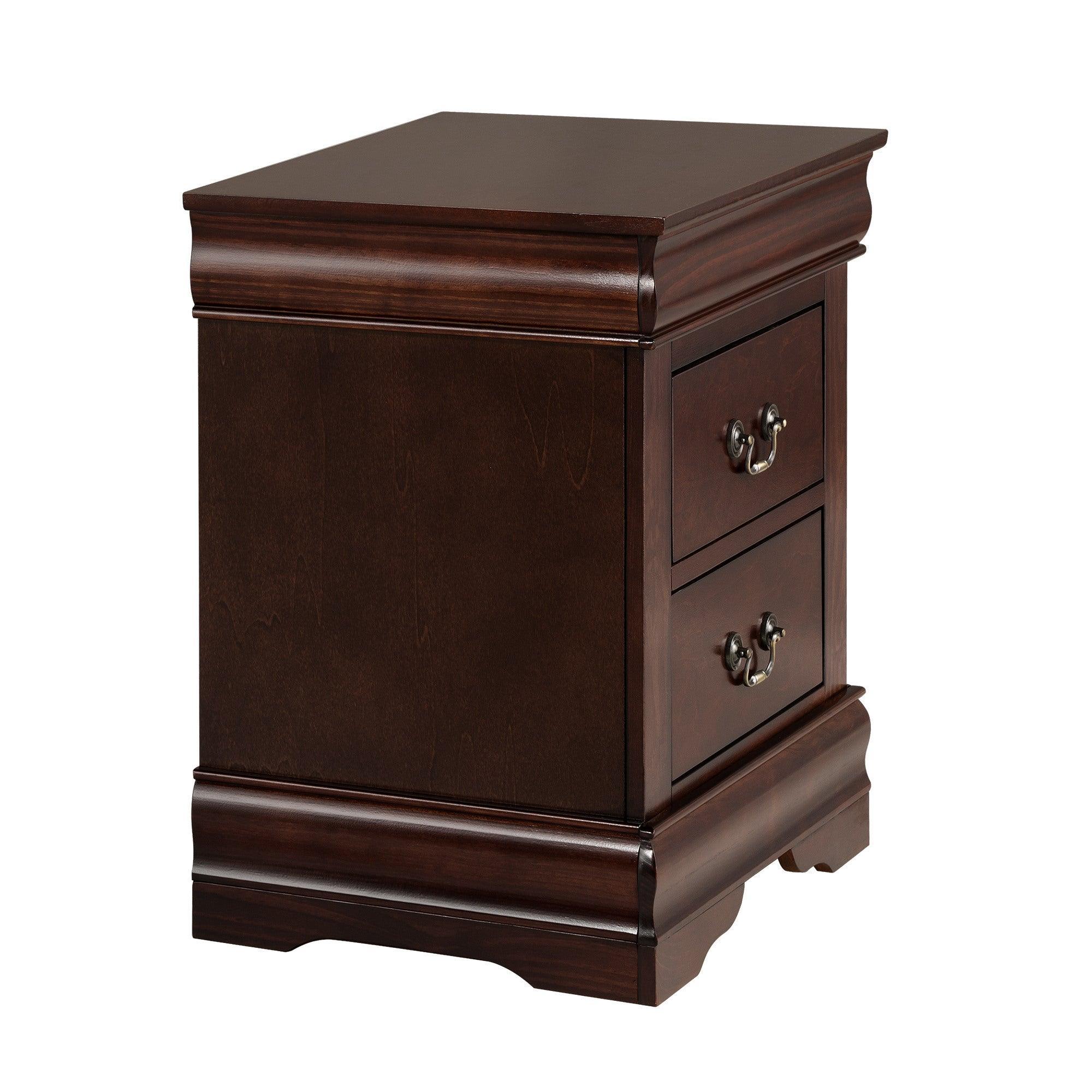Mesita de noche Louis Philippe de Furniture of America