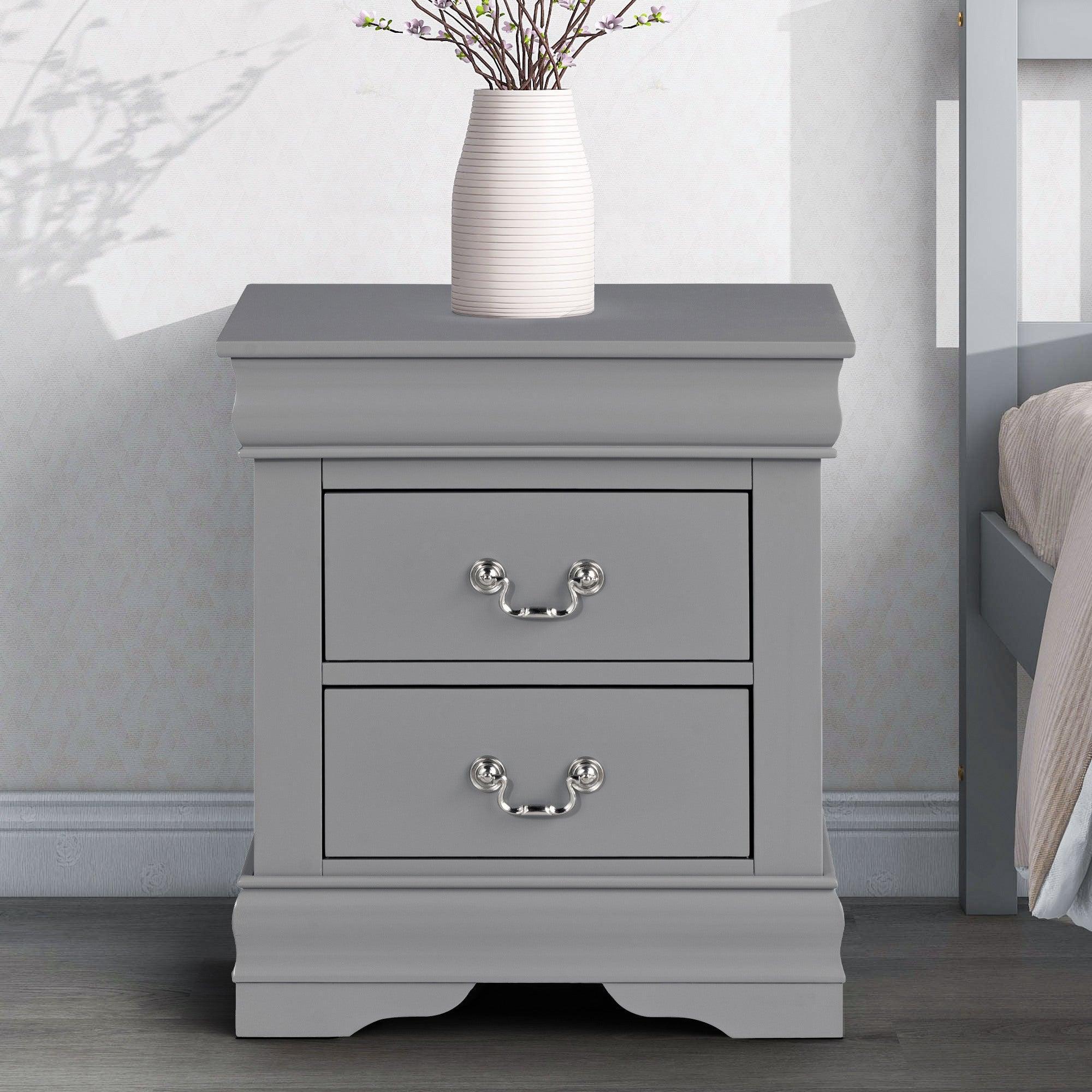 Mesita de noche Louis Philippe de Furniture of America