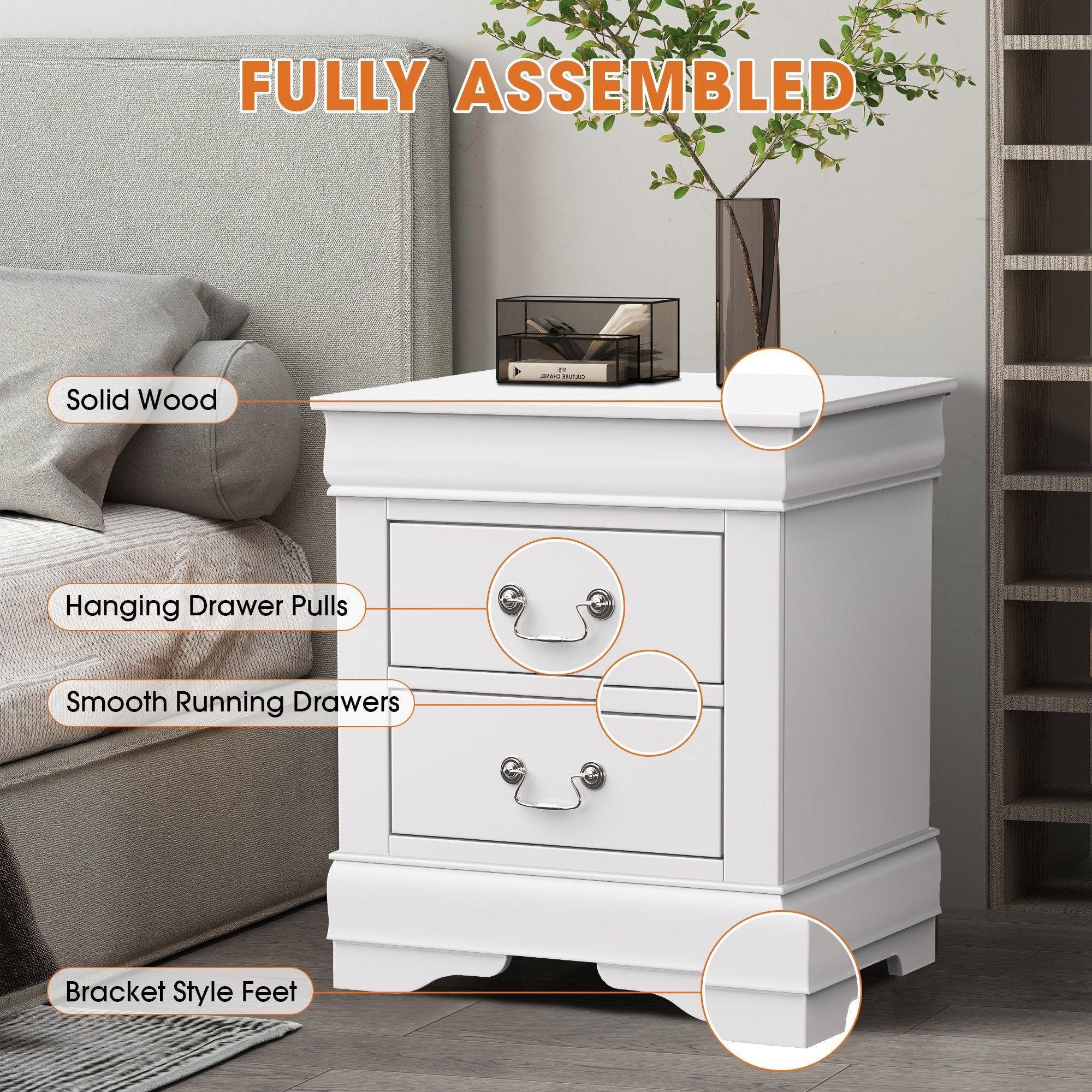 Mesita de noche Louis Philippe de Furniture of America