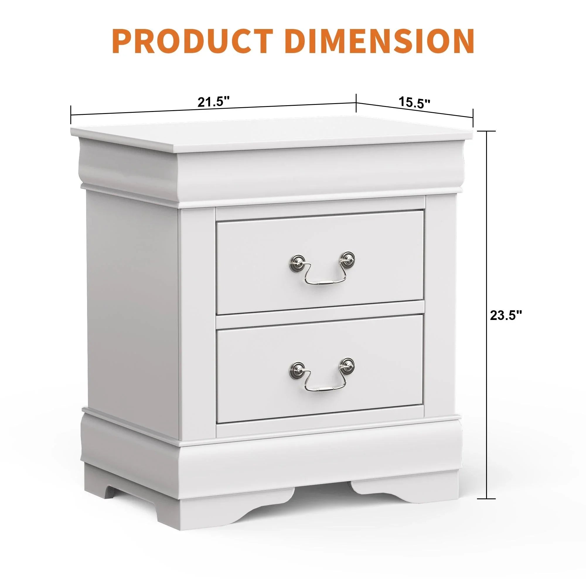 Mesita de noche Louis Philippe de Furniture of America
