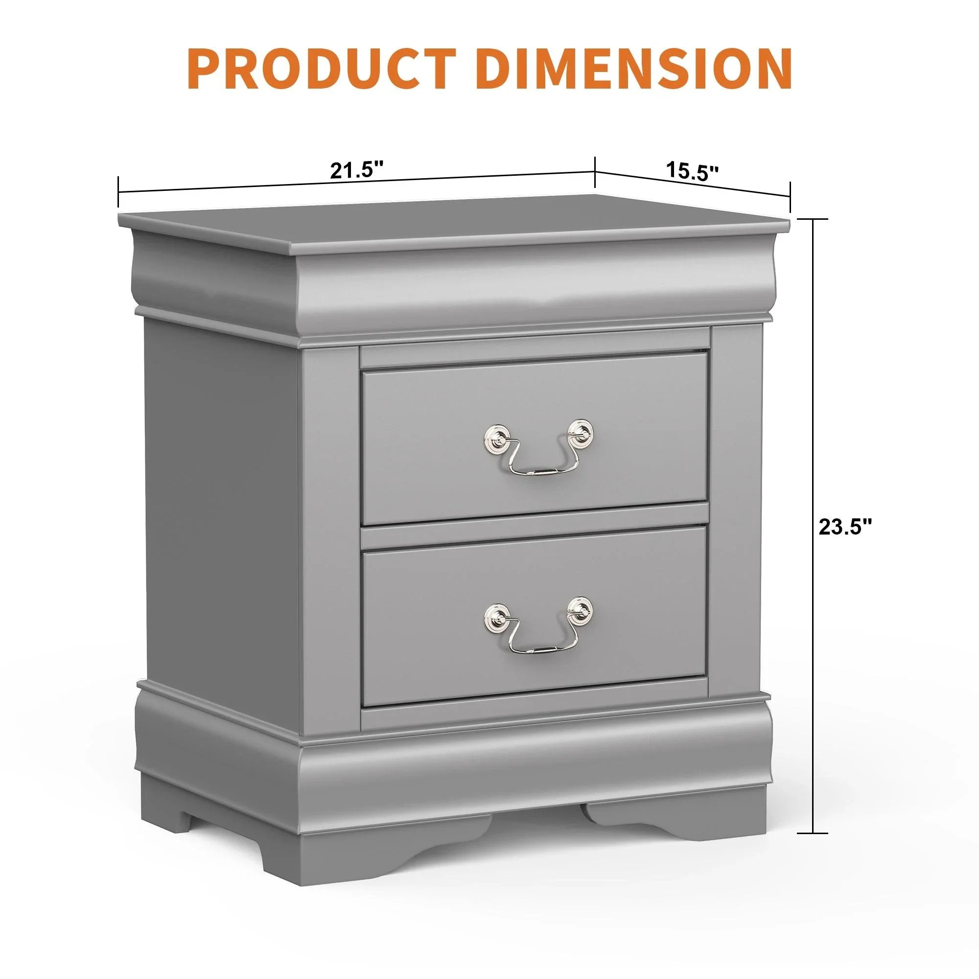 Mesita de noche Louis Philippe de Furniture of America