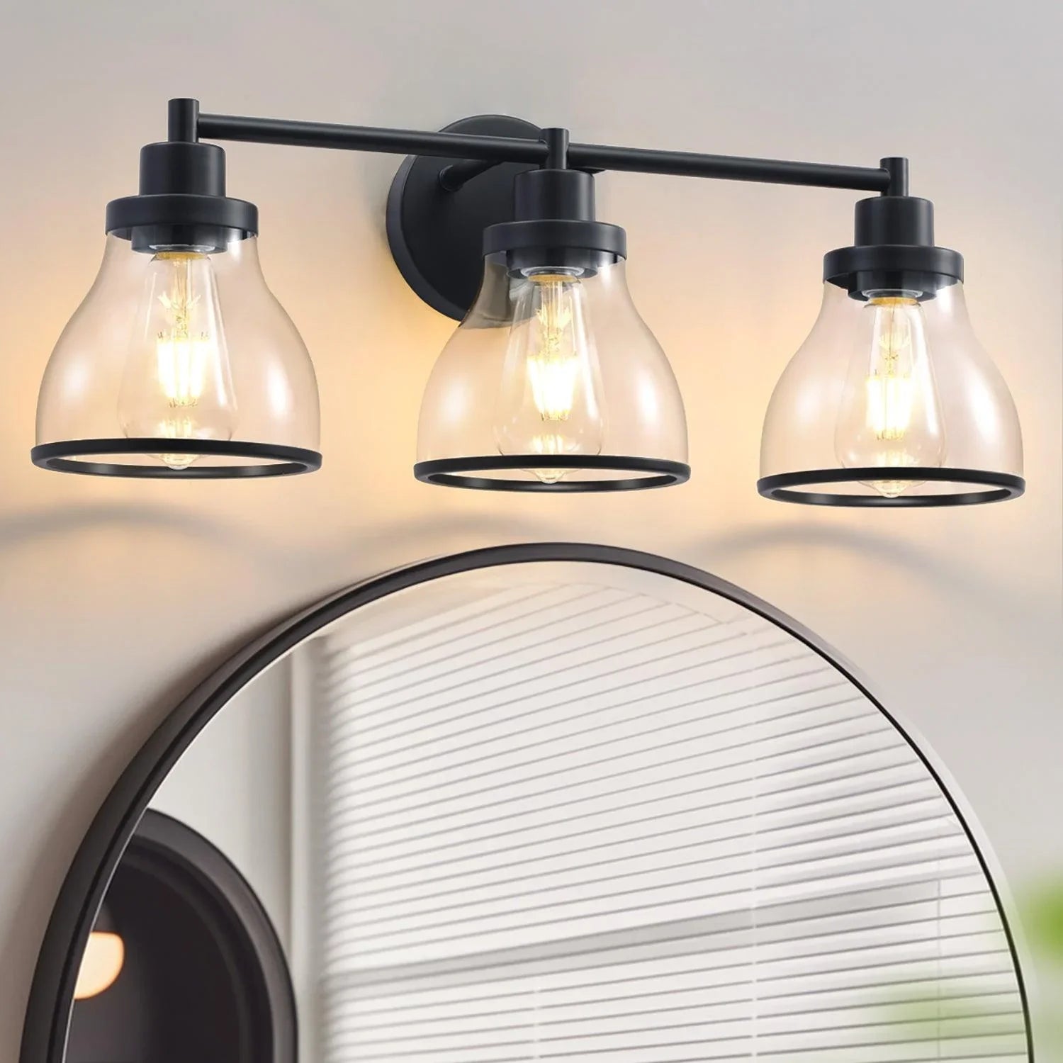 Lámpara de tocador de baño moderna Hermosa de 3 luces