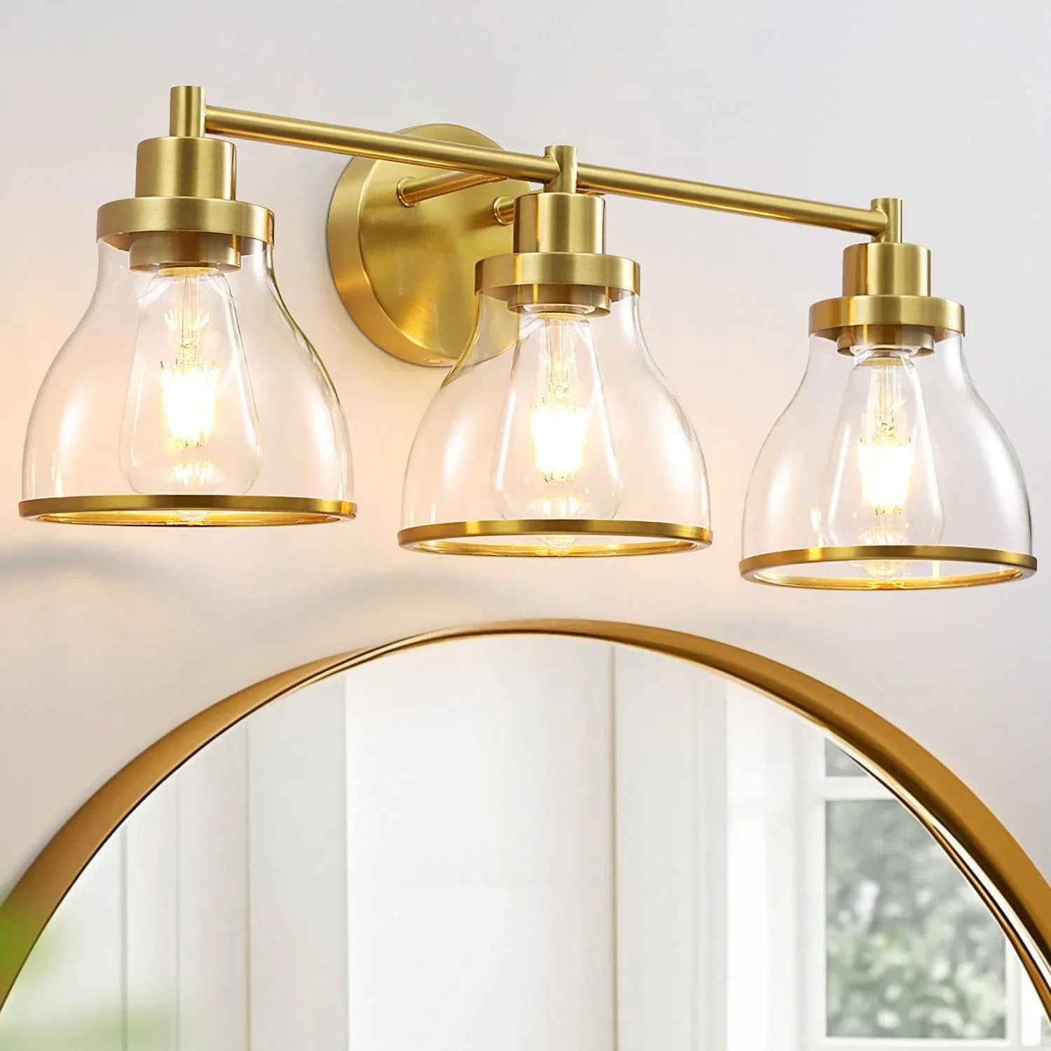 Lámpara de tocador de baño moderna Hermosa de 3 luces