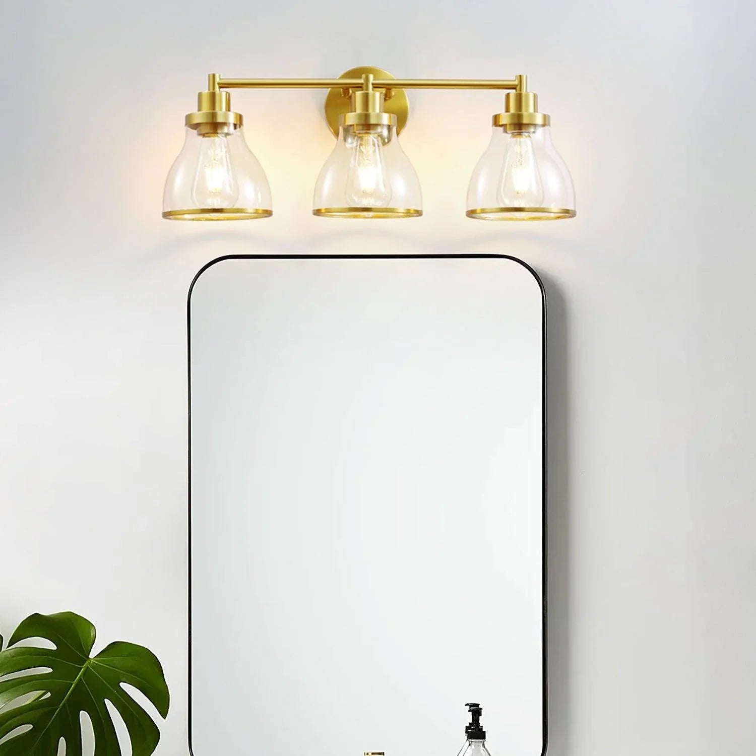 Lámpara de tocador de baño moderna Hermosa de 3 luces