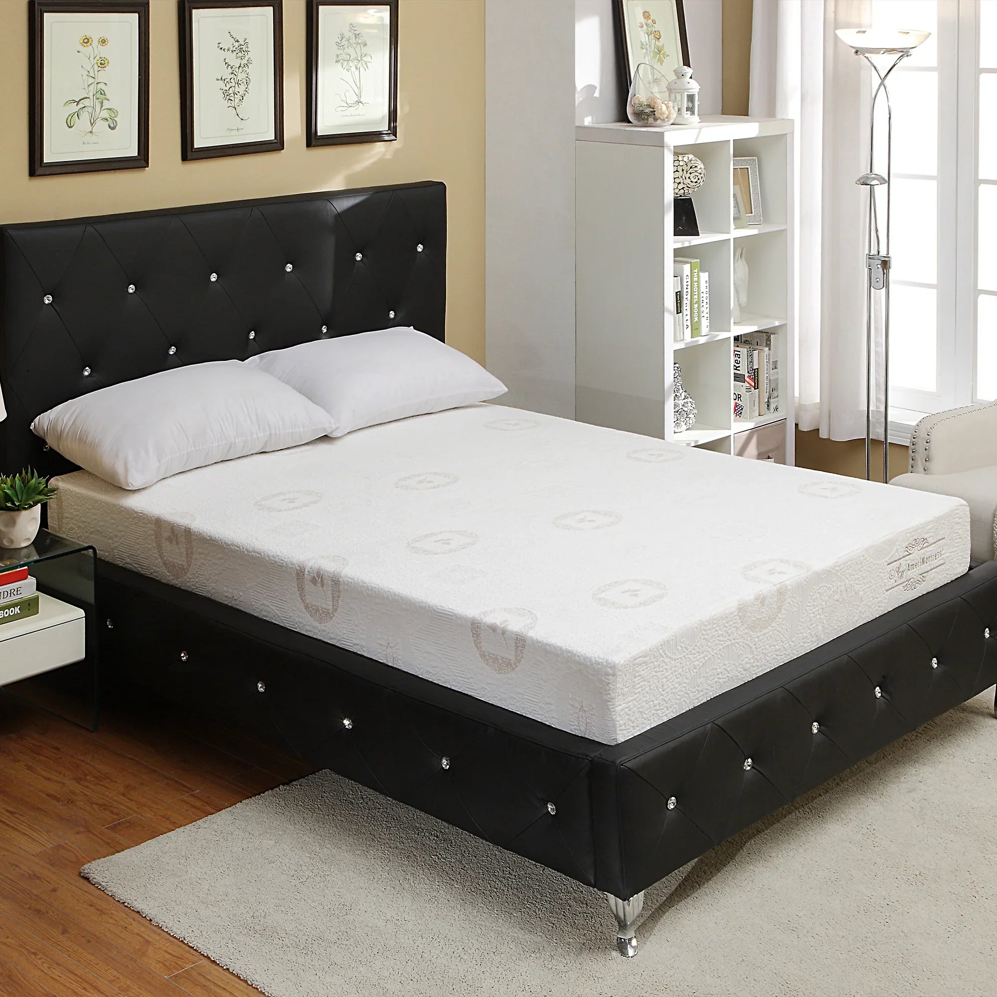 8 Inch Herbal Fusion Green Tea-Infused Polyester Memory Foam Queen Mattress