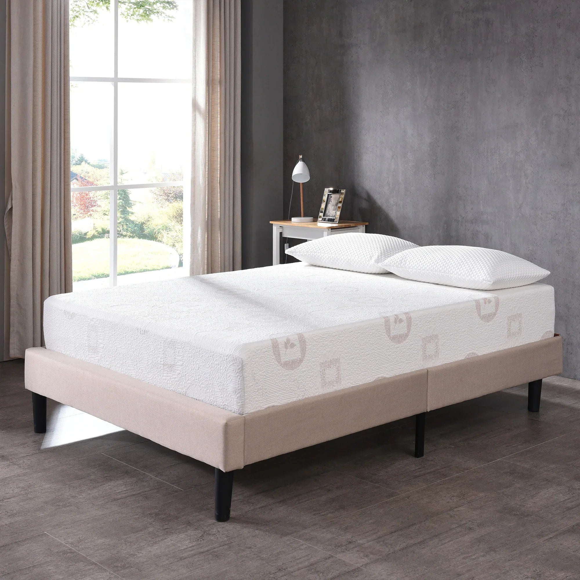 8 Inch Herbal Fusion Green Tea-Infused Polyester Memory Foam Queen Mattress