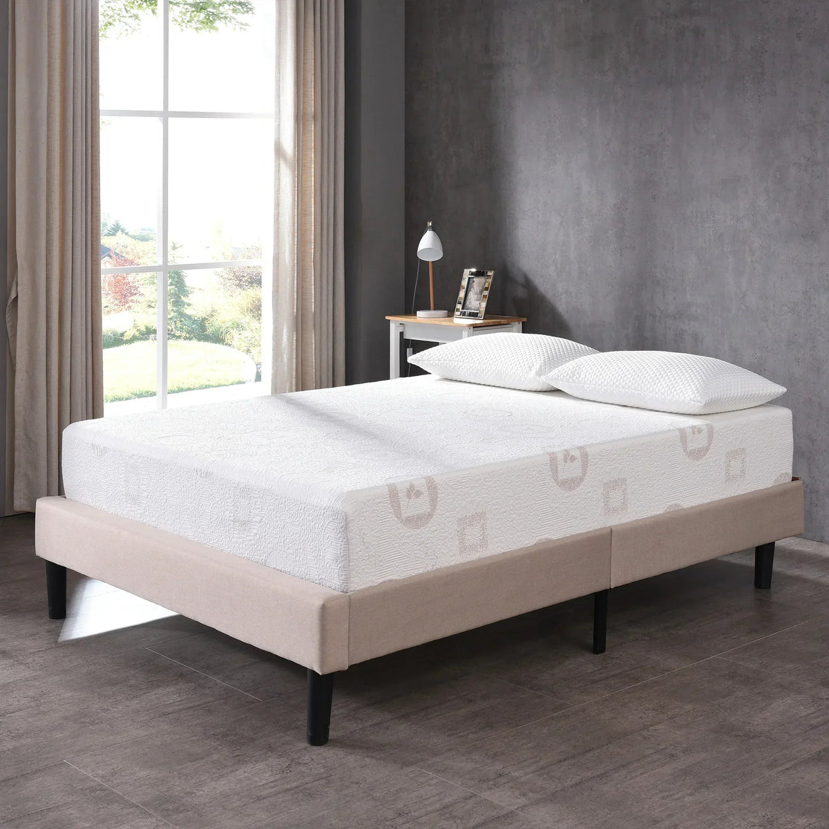 8 Inch Herbal Fusion Green Tea-Infused Polyester Memory Foam Queen Mattress
