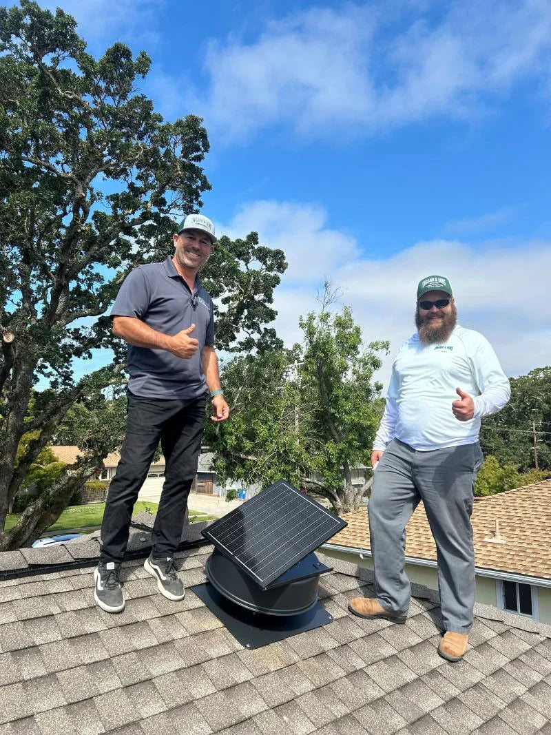 42W 12" Solar Attic Fan with Smart Power Adapter+Remote