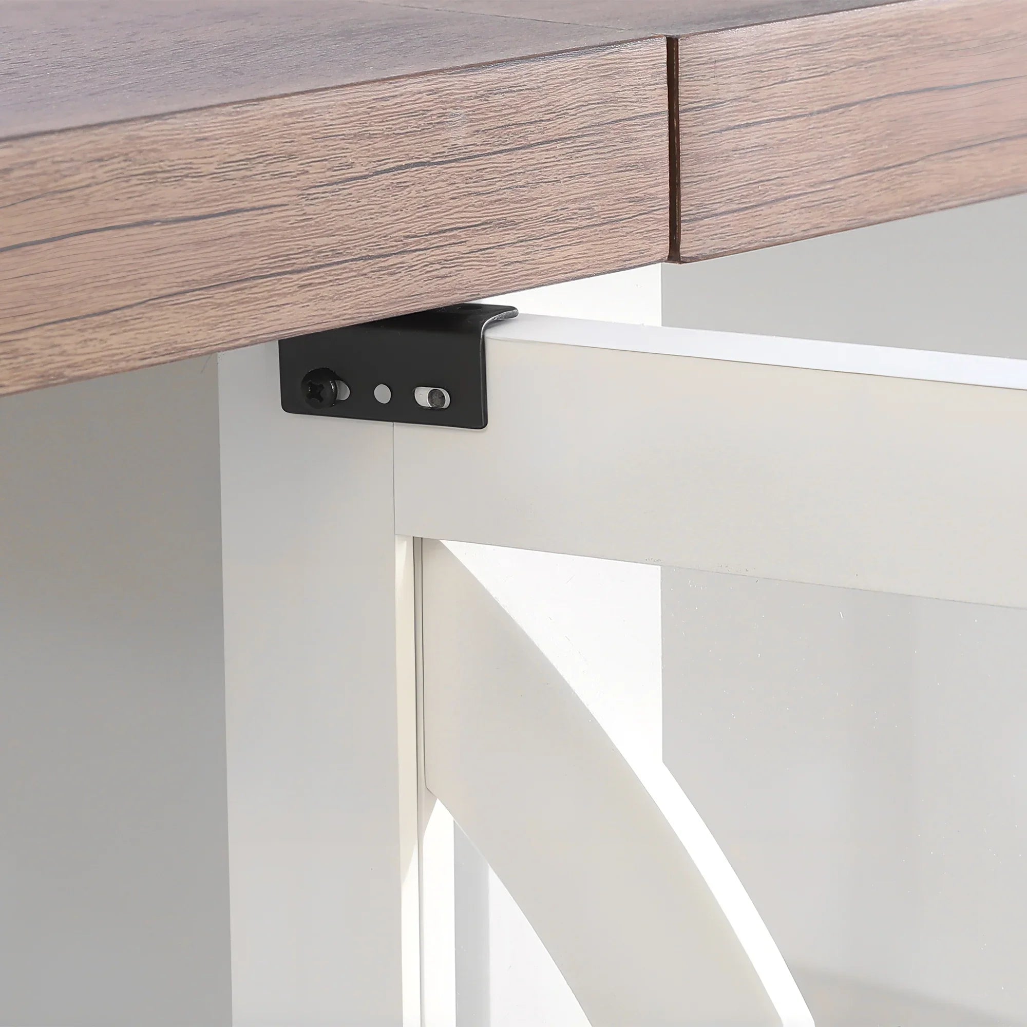 Mueble de TV rústico de 58" con chimenea eléctrica de 18" para sala de estar