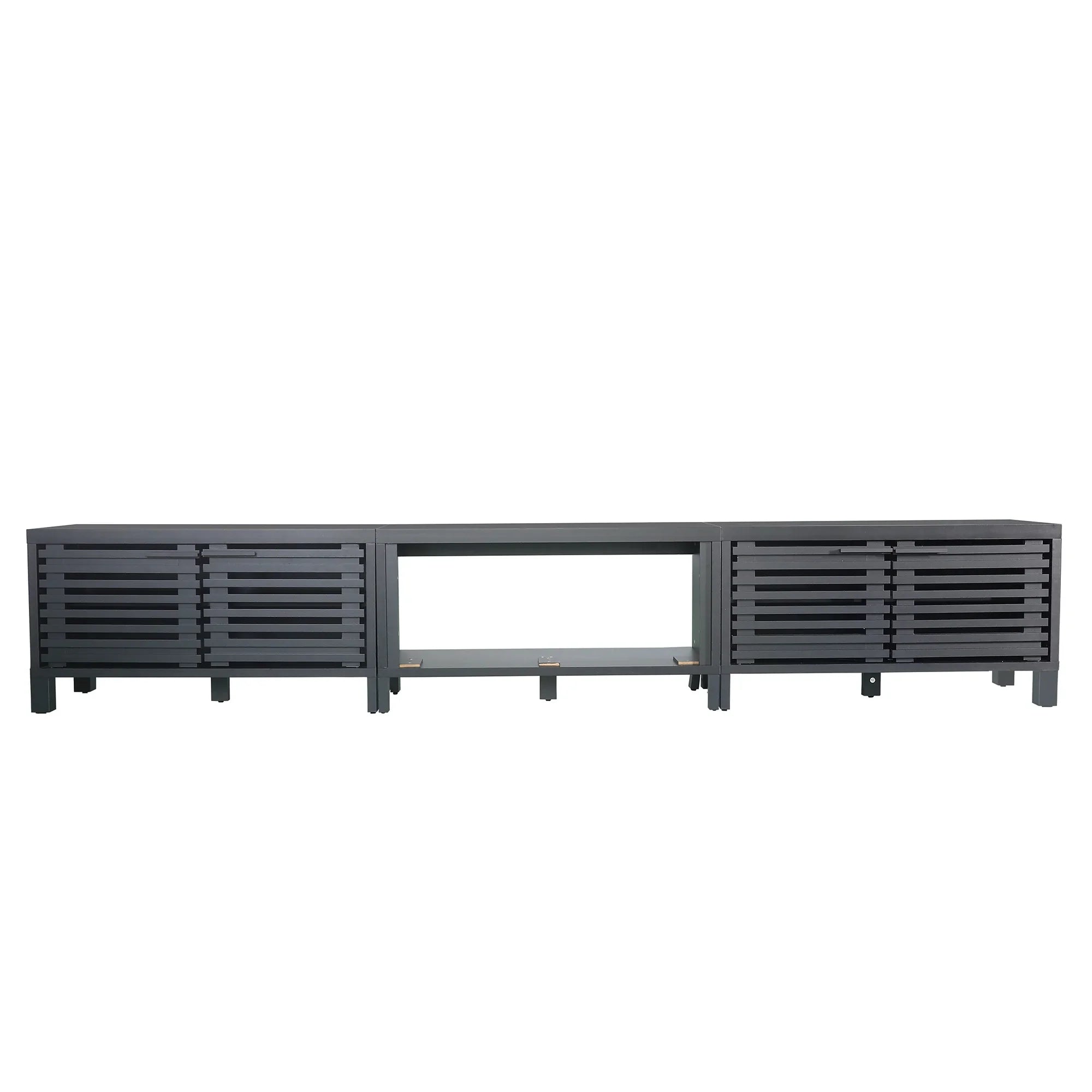 Mueble de TV rústico de 58" con chimenea eléctrica de 18" para sala de estar