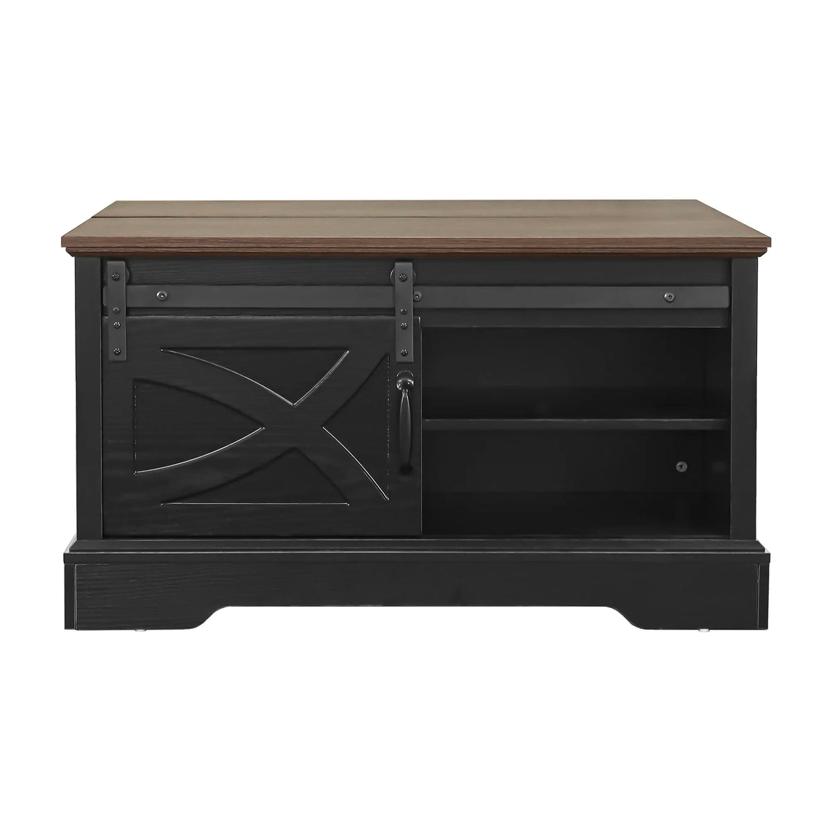 31 Inch Coffee Table Storage Cabinet with Flip-Up Top for Living Room