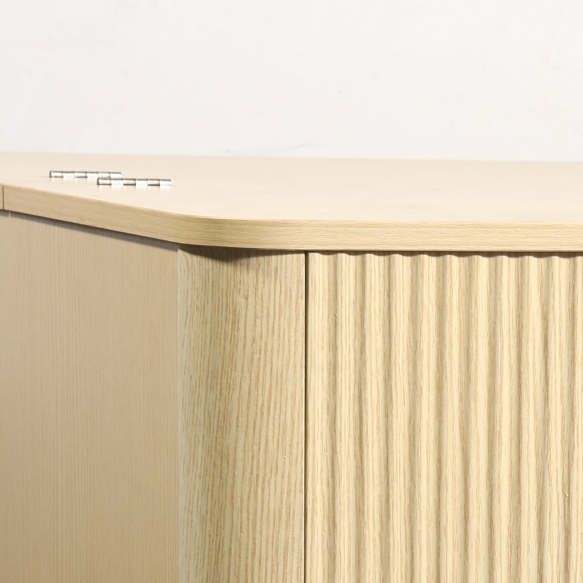 31 Inch Natural Coffee Table Storage Cabinet