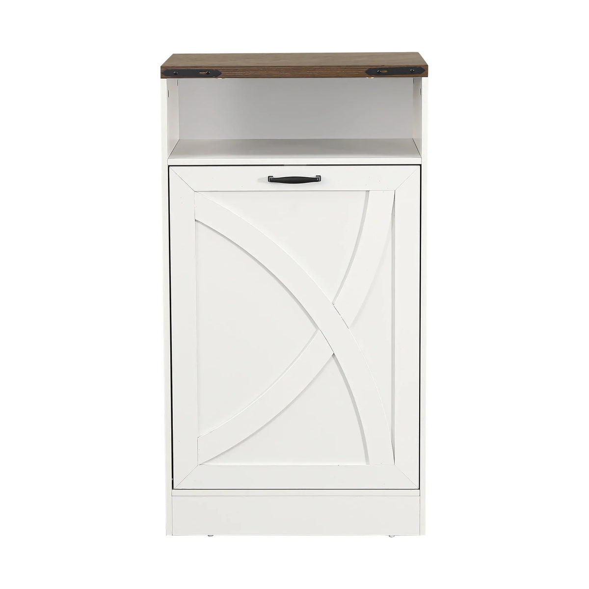 38 Inch H Storage Cabinet 13 Gallon Garbage Can Holder for Kitchen, Bathroom, Living Room