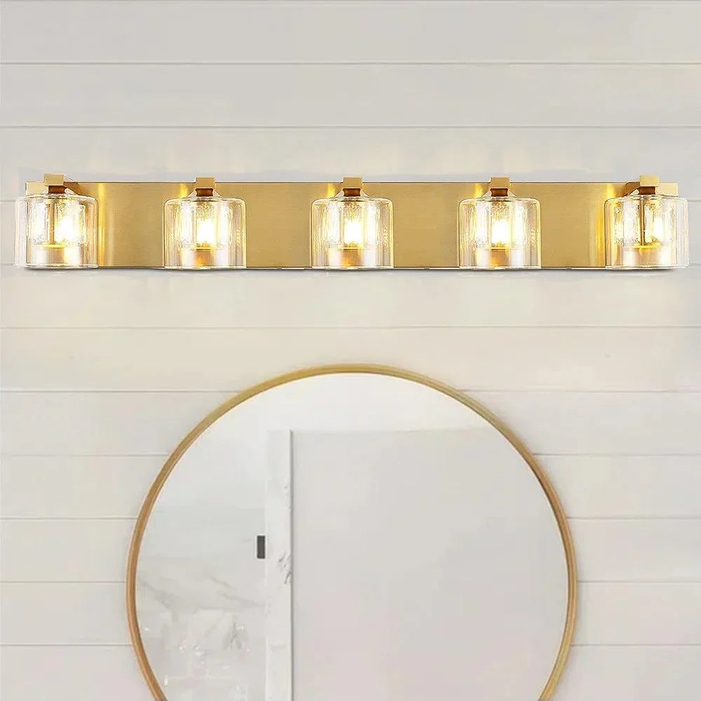 Lámpara de tocador de baño moderna Kolt de 5 luces