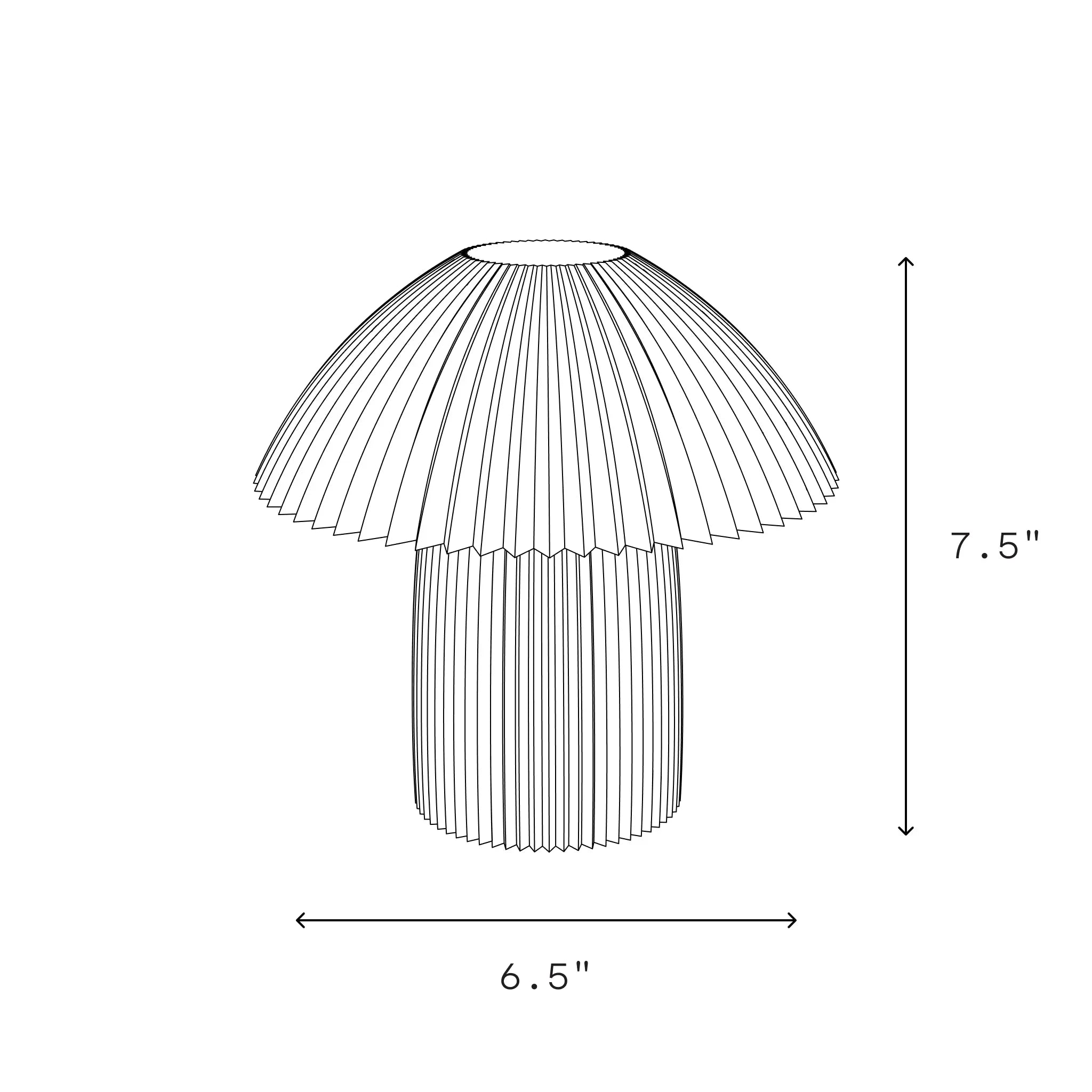 Cordless Kinoko Lamp