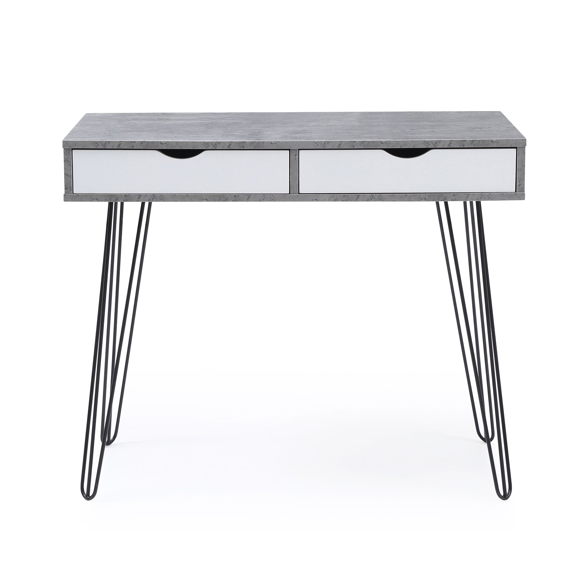 Juego de mesa de comedor de 5 piezas de madera maciza de caucho de 48" de ancho con respaldo de silla en forma de diamante