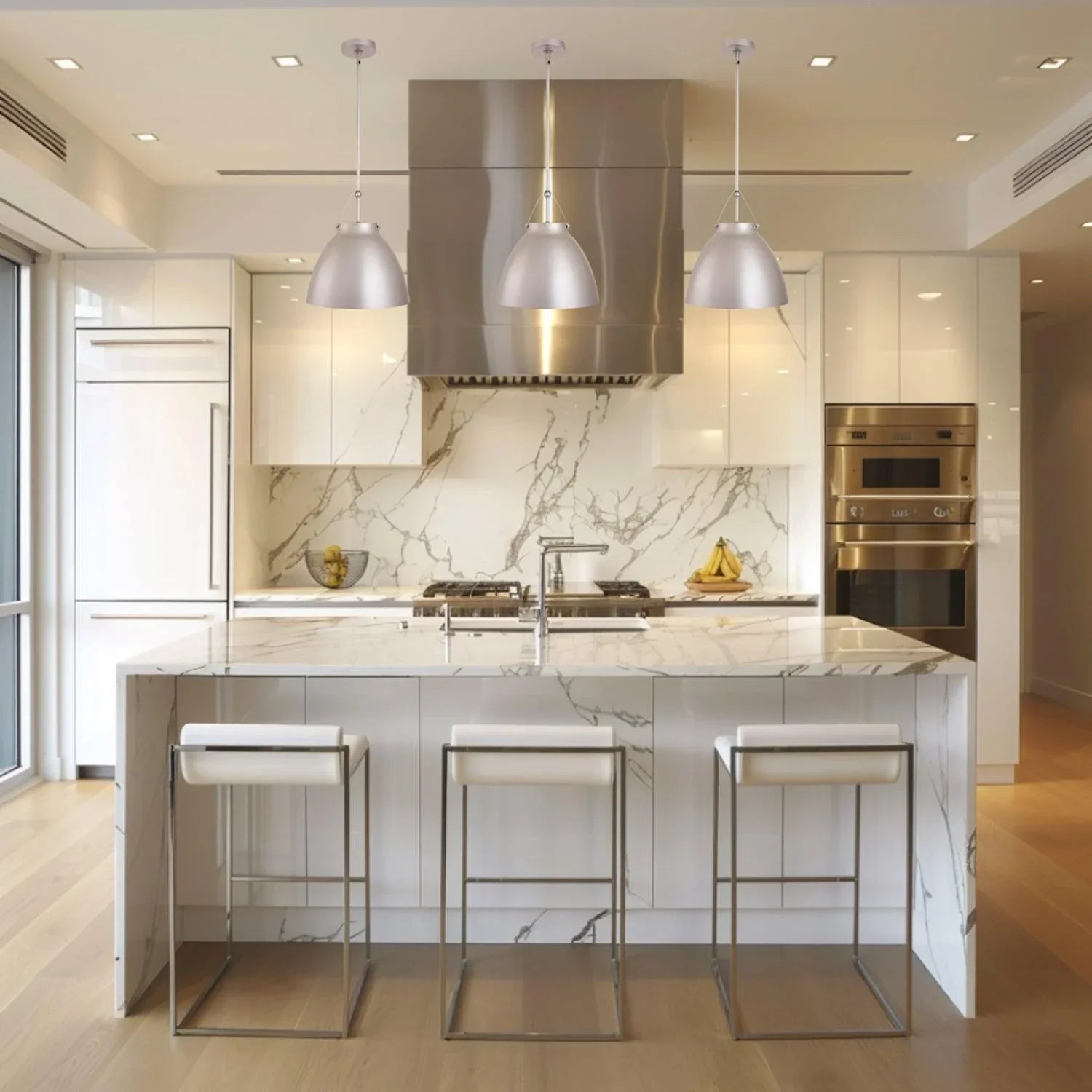 Lámpara colgante moderna de metal regulable de 1 luz