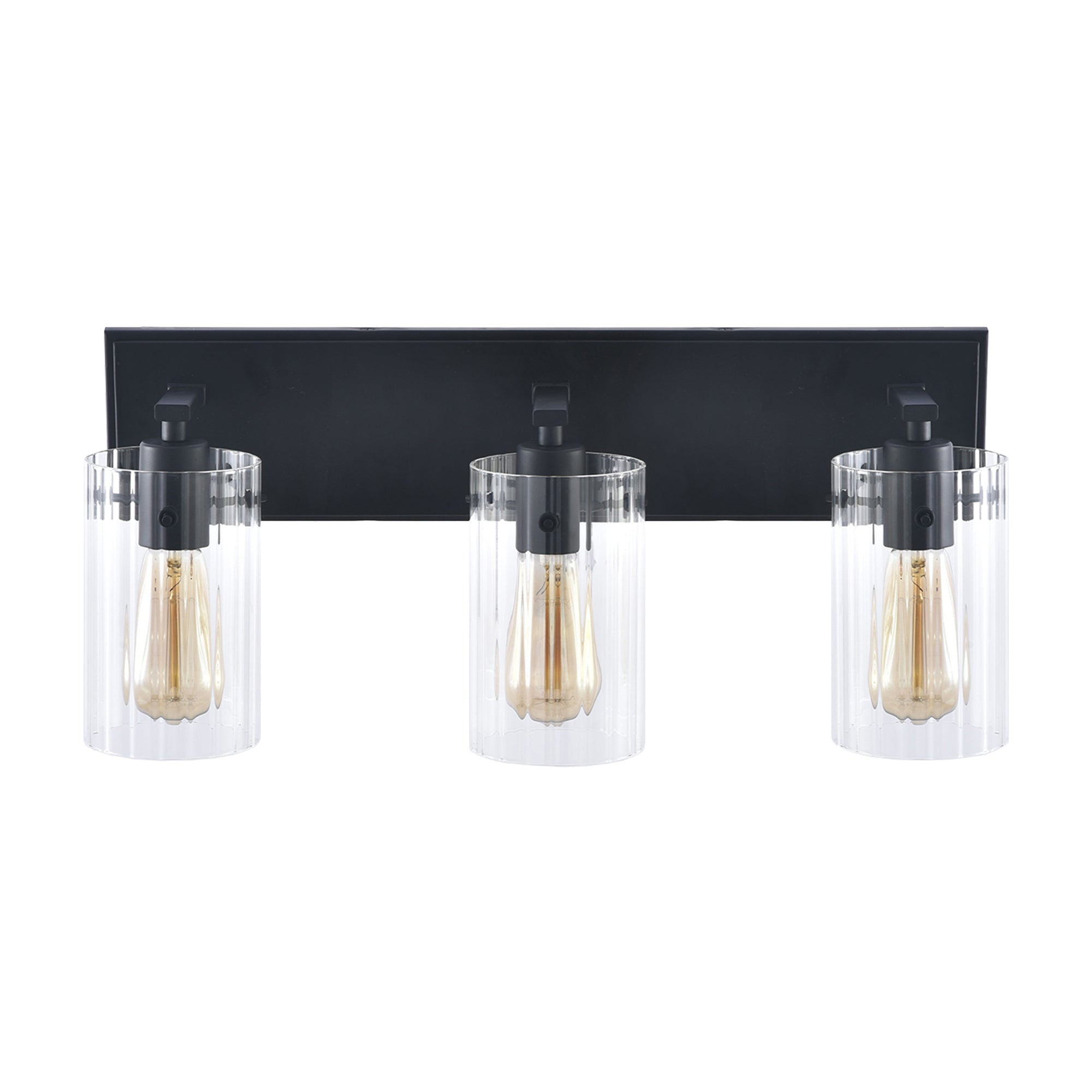 21 Inch Lilith Modern Black 3-Light Mirror Vanity Light