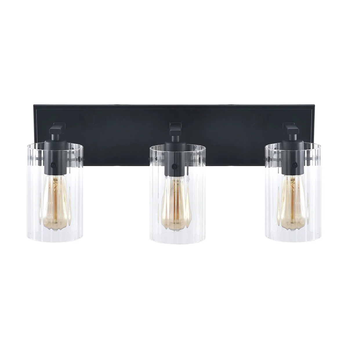 21 Inch Lilith Modern Black 3-Light Mirror Vanity Light