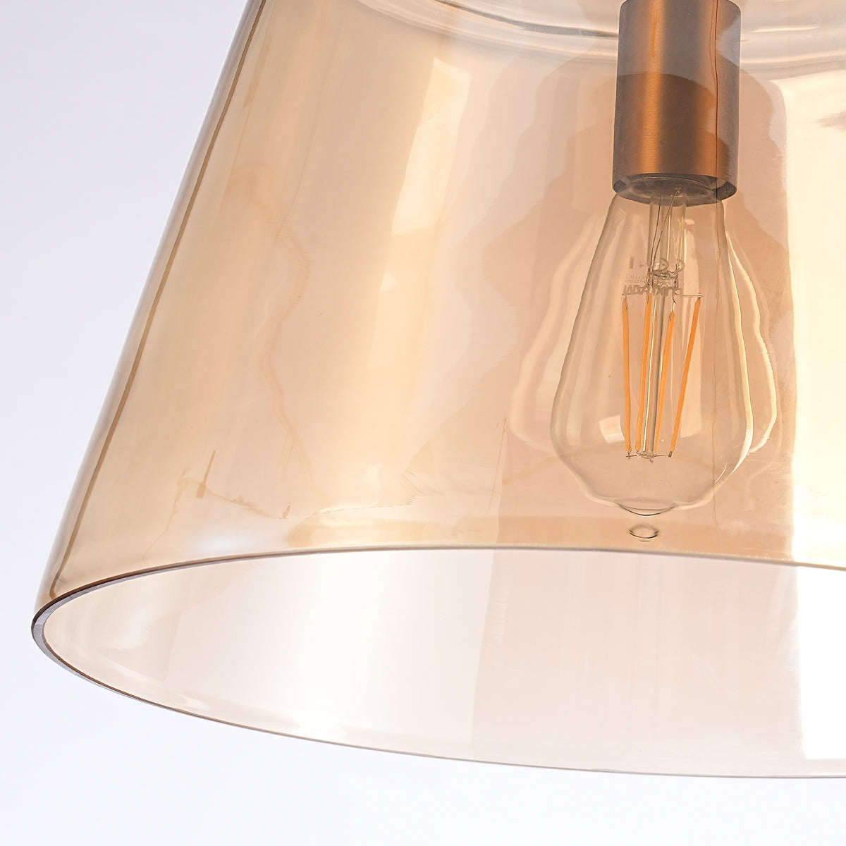15" Todd Modern 1-Light Brushed Brass Island Pendant Light