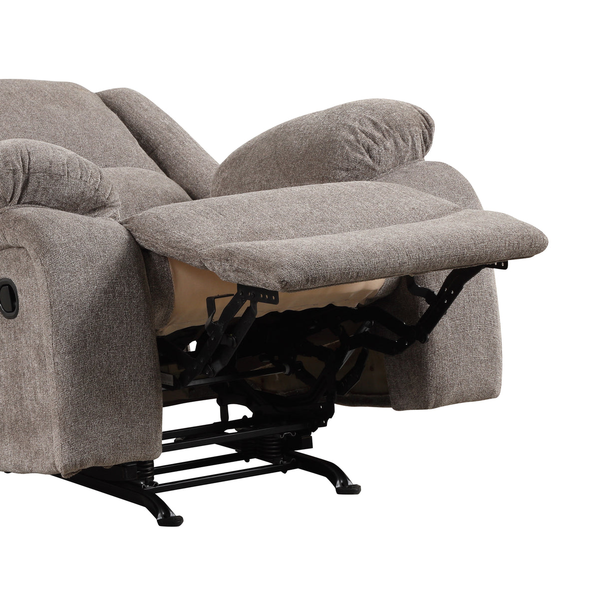 Cosimo 42 Inch Mocha Chenille Manual Recliner with Pillow Top Arms